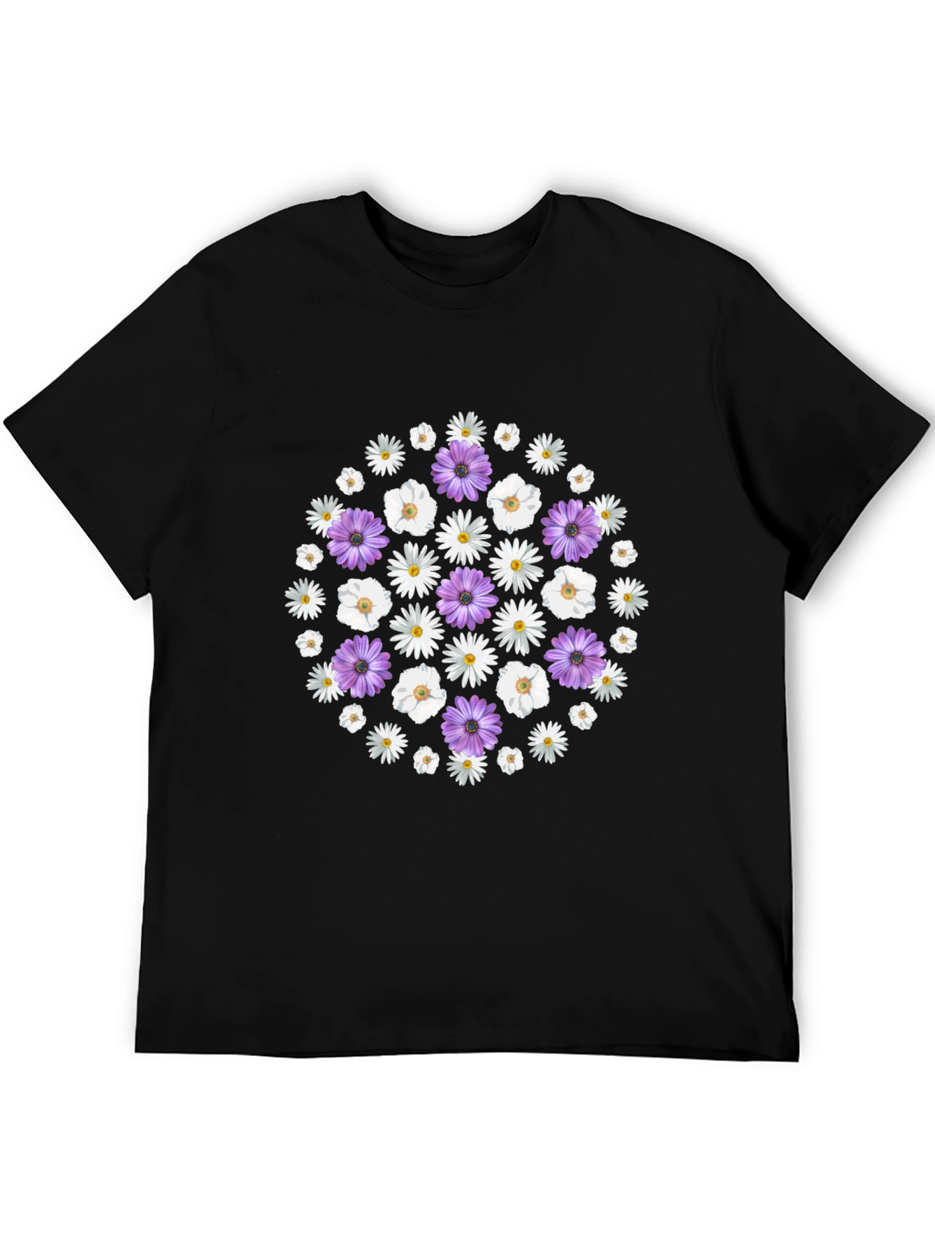 Floral Print Crew Neck T-Shirt
