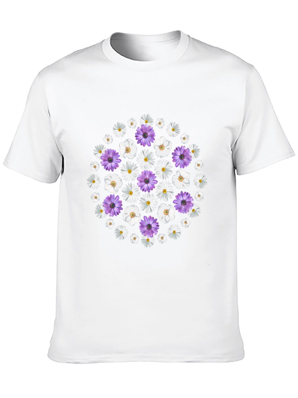 Floral Print Crew Neck T-Shirt