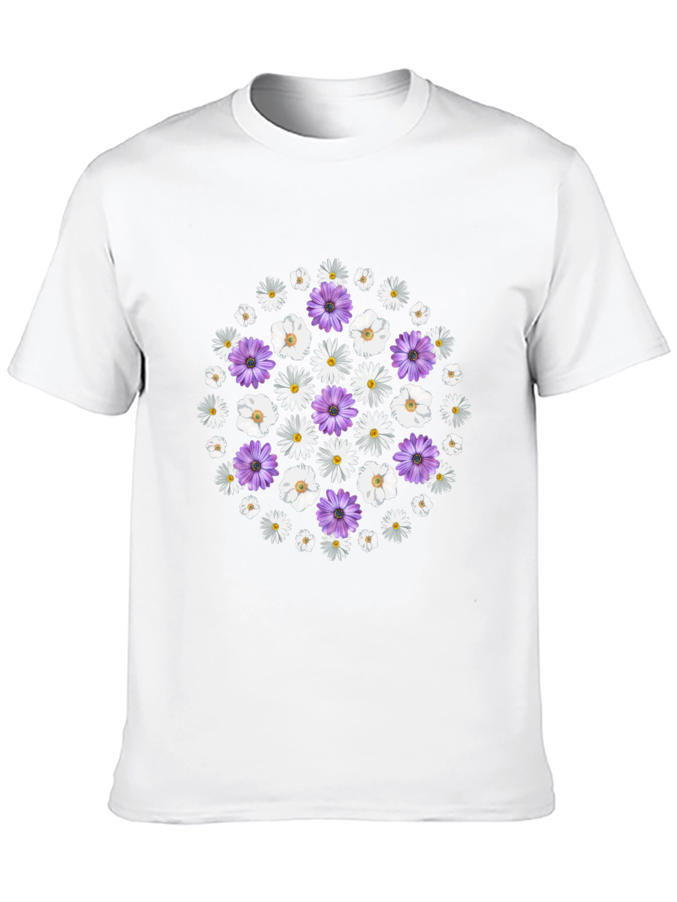 Floral Print Crew Neck T-Shirt