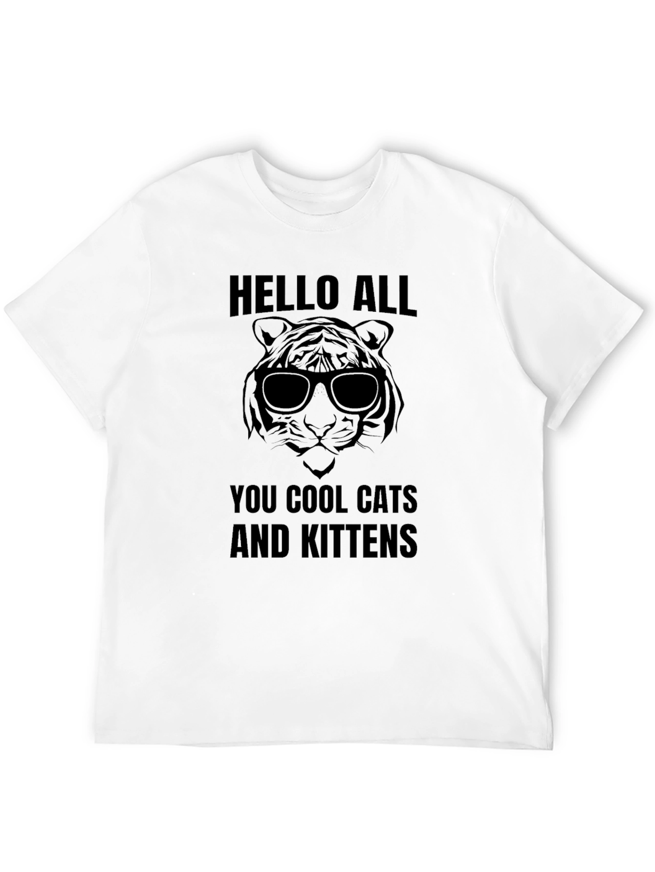 Hello All Cool Cats and Kittens Graphic T-Shirt