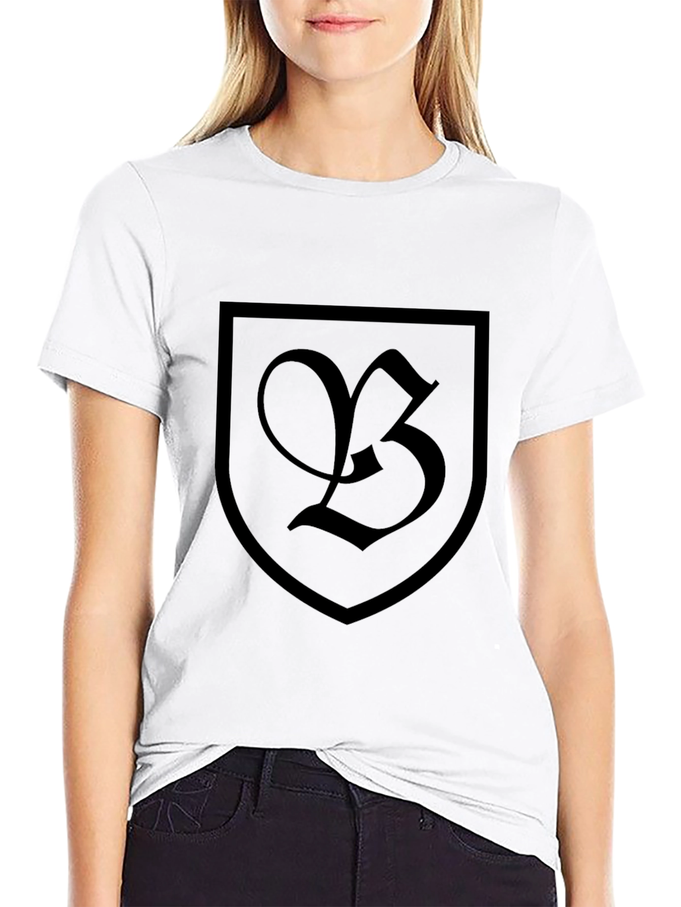 Shield Crest Graphic Tee - Black