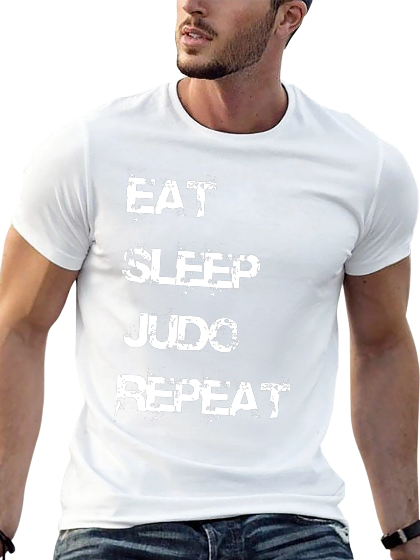 Eat Sleep Judo Repeat Black T-Shirt