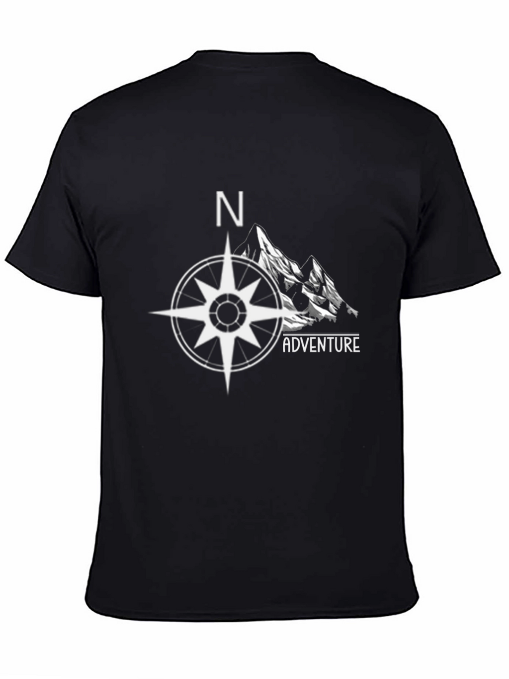 Adventure Compass Graphic Tee - Black