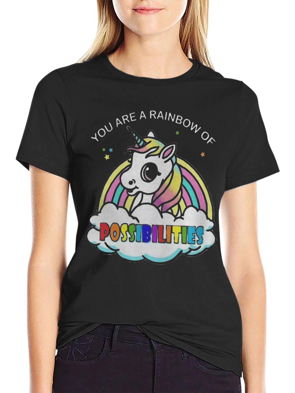 Rainbow Unicorn Possibilities Graphic Tee
