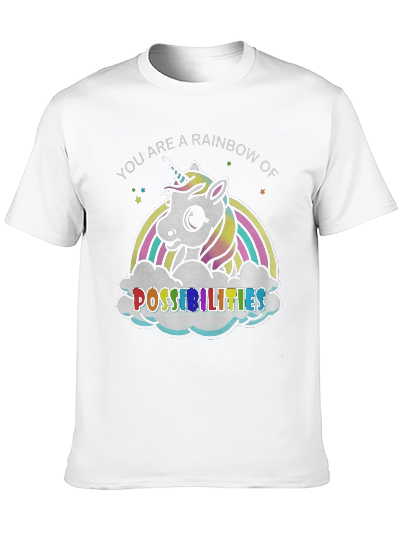 Rainbow Unicorn Possibilities Graphic Tee