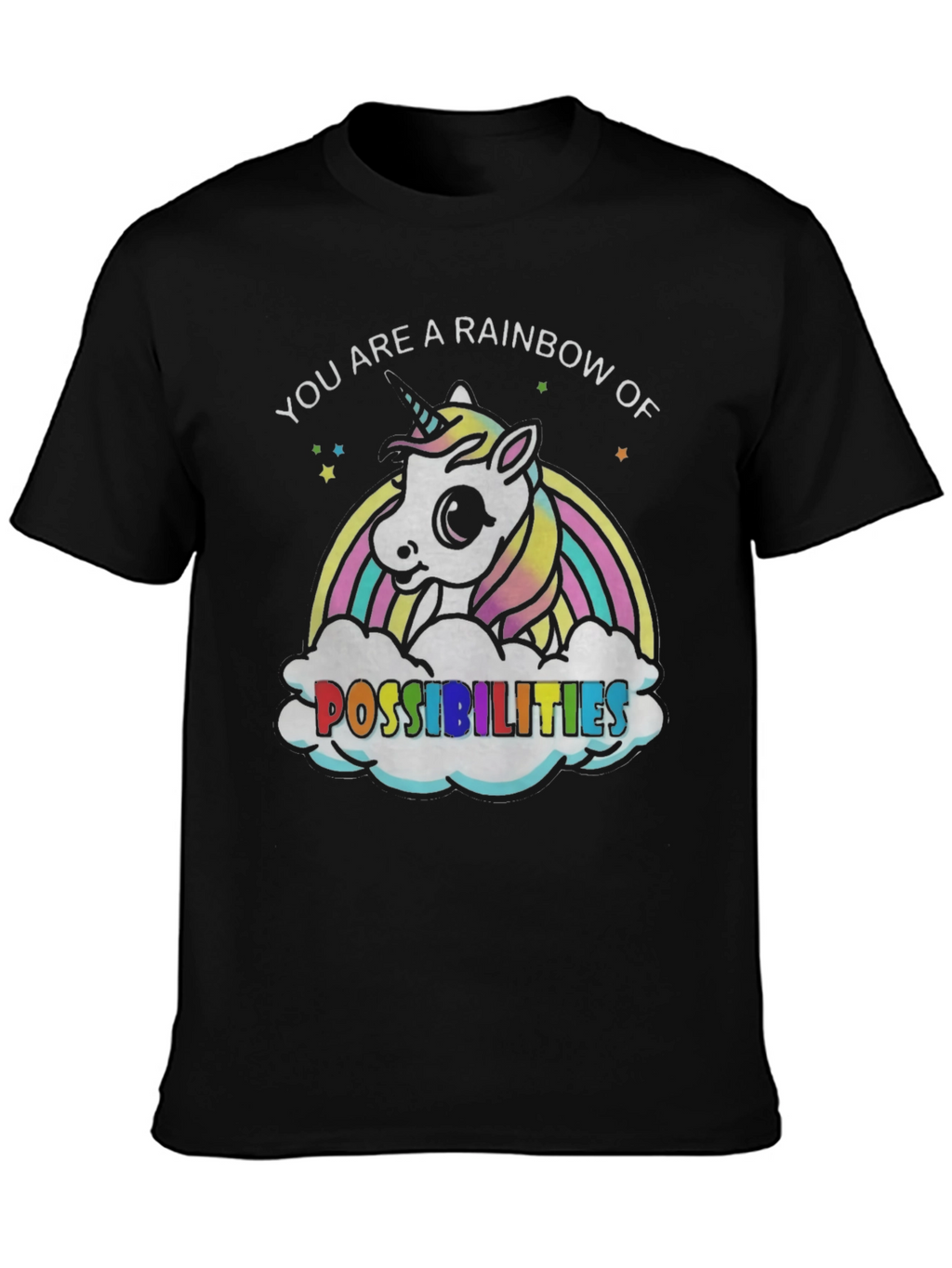 Rainbow Unicorn Possibilities Graphic Tee