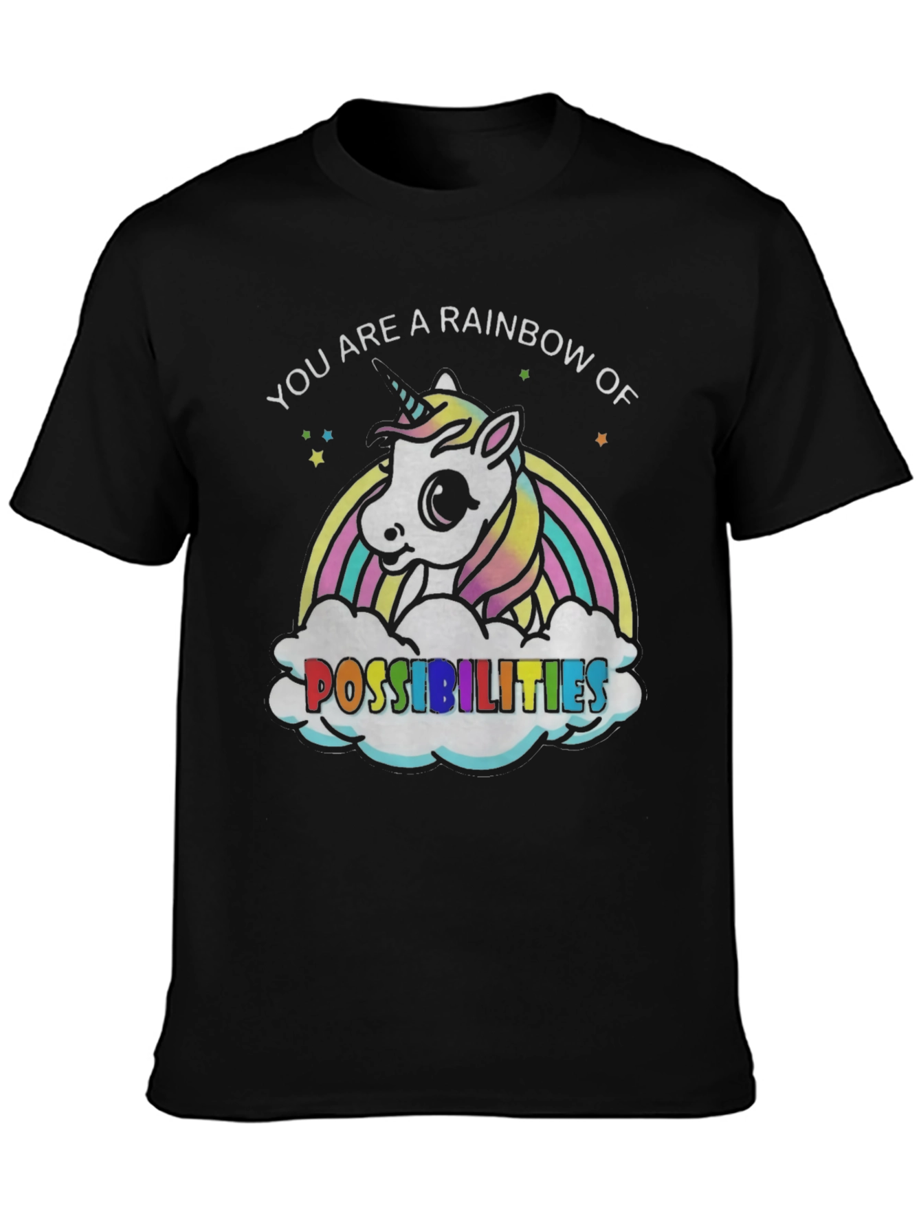 Rainbow Unicorn Possibilities Graphic Tee