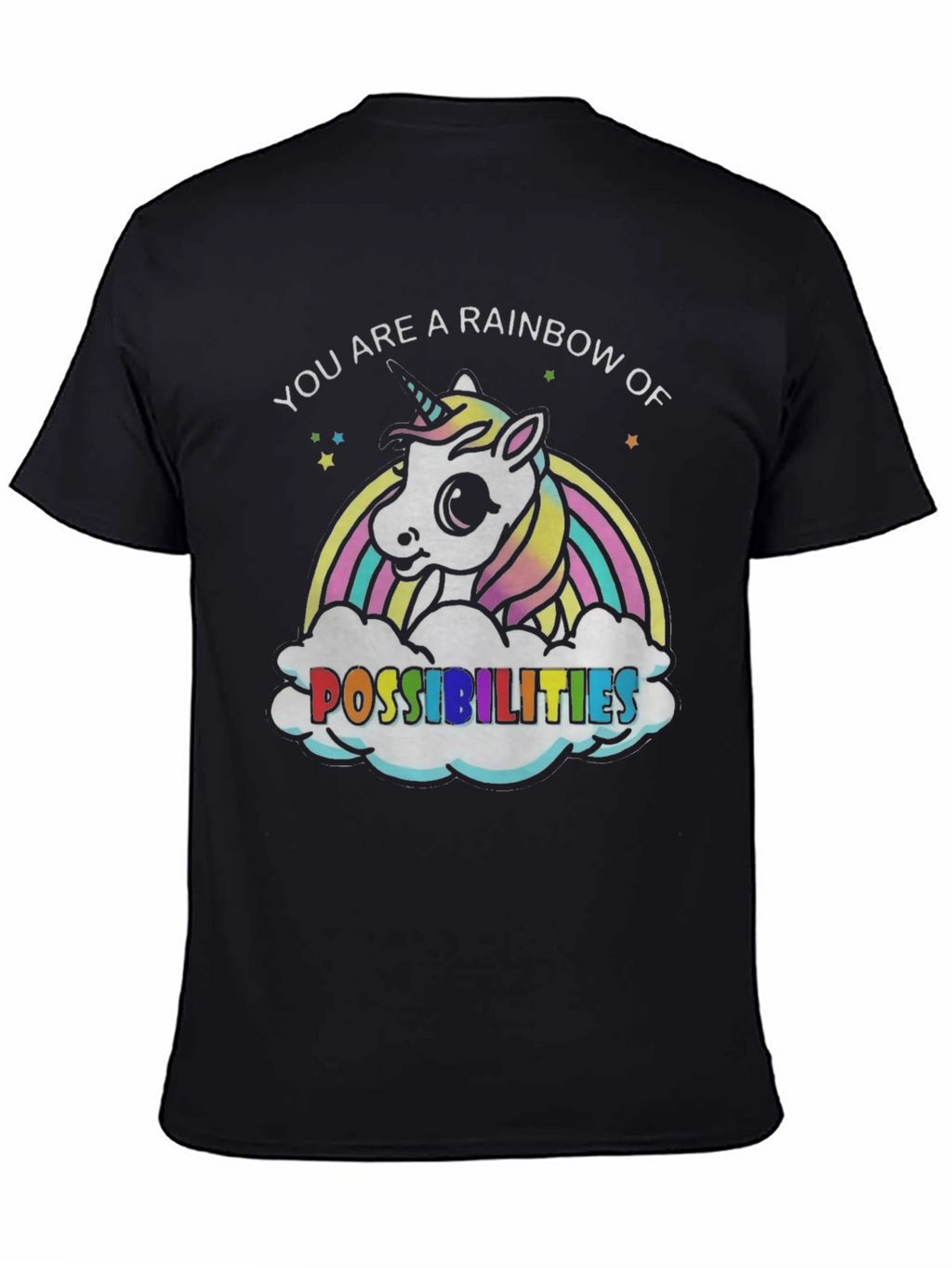 Rainbow Unicorn Possibilities Graphic Tee