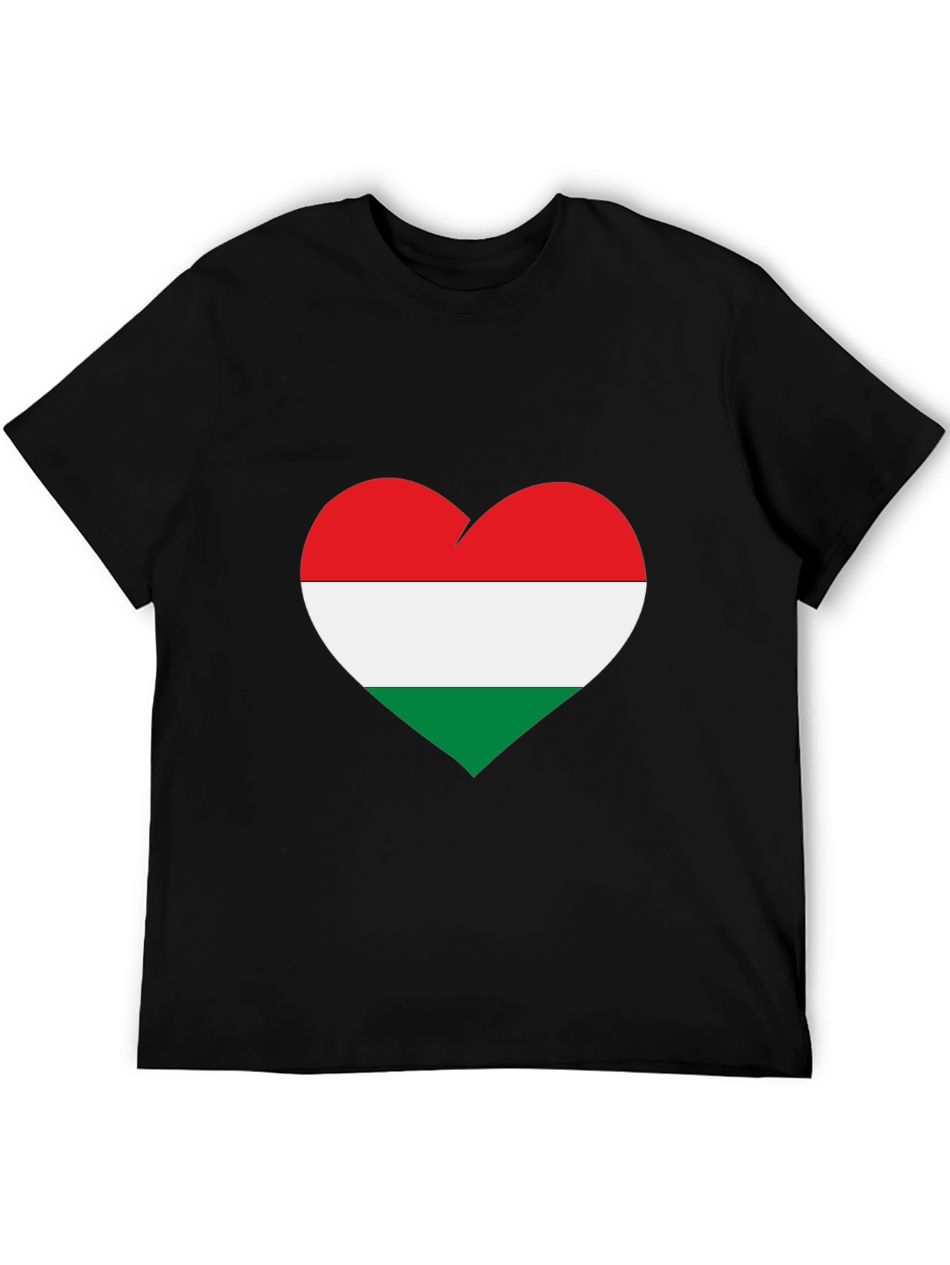 Hungarian Flag Heart T-Shirt - Show Your Love for Hungary