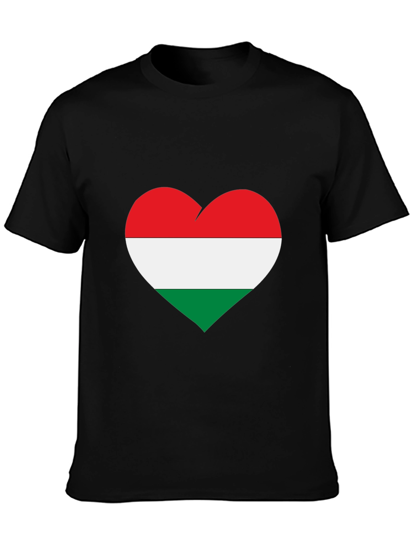 Hungarian Flag Heart T-Shirt - Show Your Love for Hungary