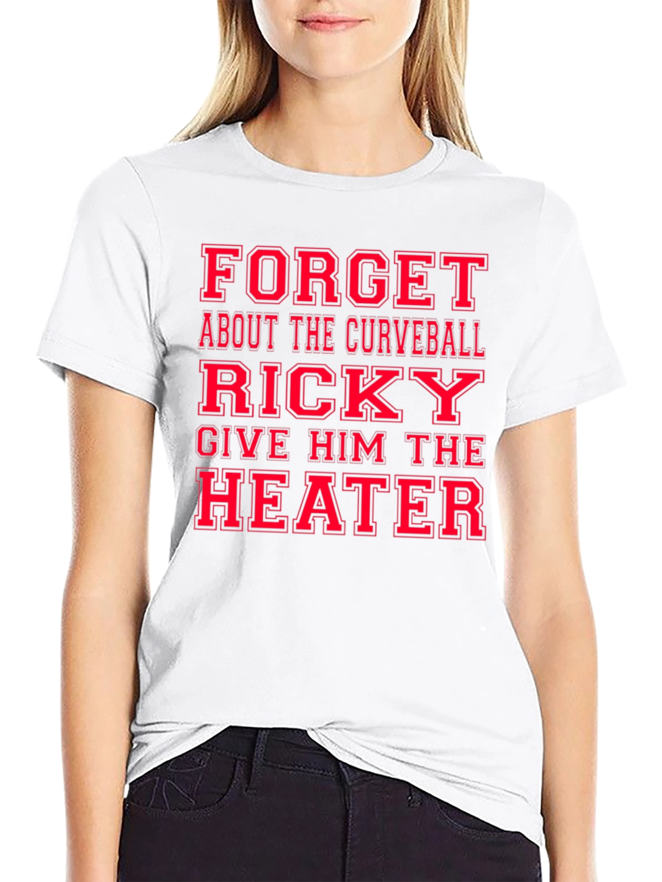 Forget Curveball Ricky T-Shirt - Baseball Humor Tee