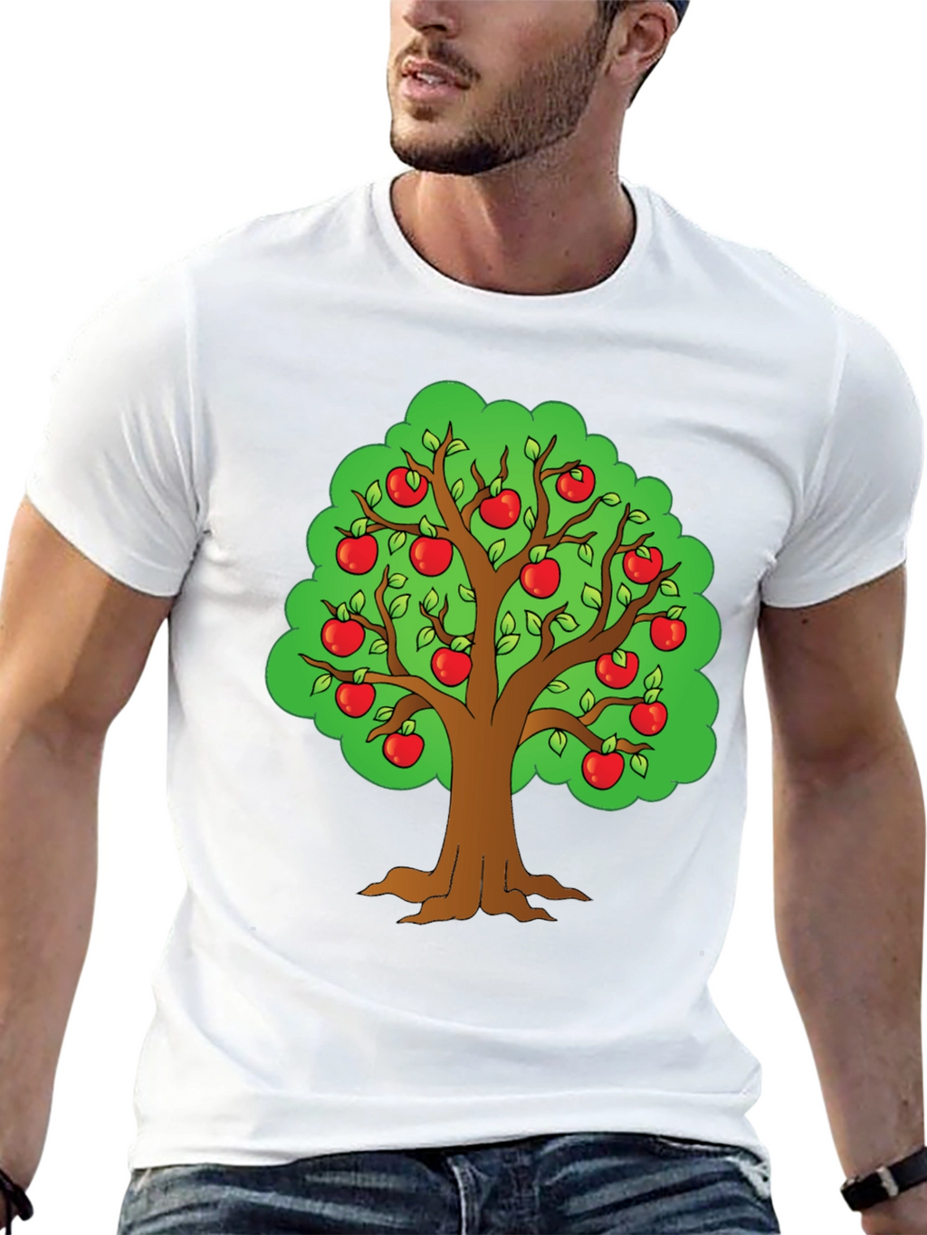 Apple Tree Graphic T-Shirt - Fun Casual Wear