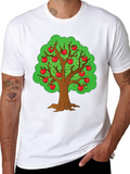 Apple Tree Graphic T-Shirt - Fun Casual Wear