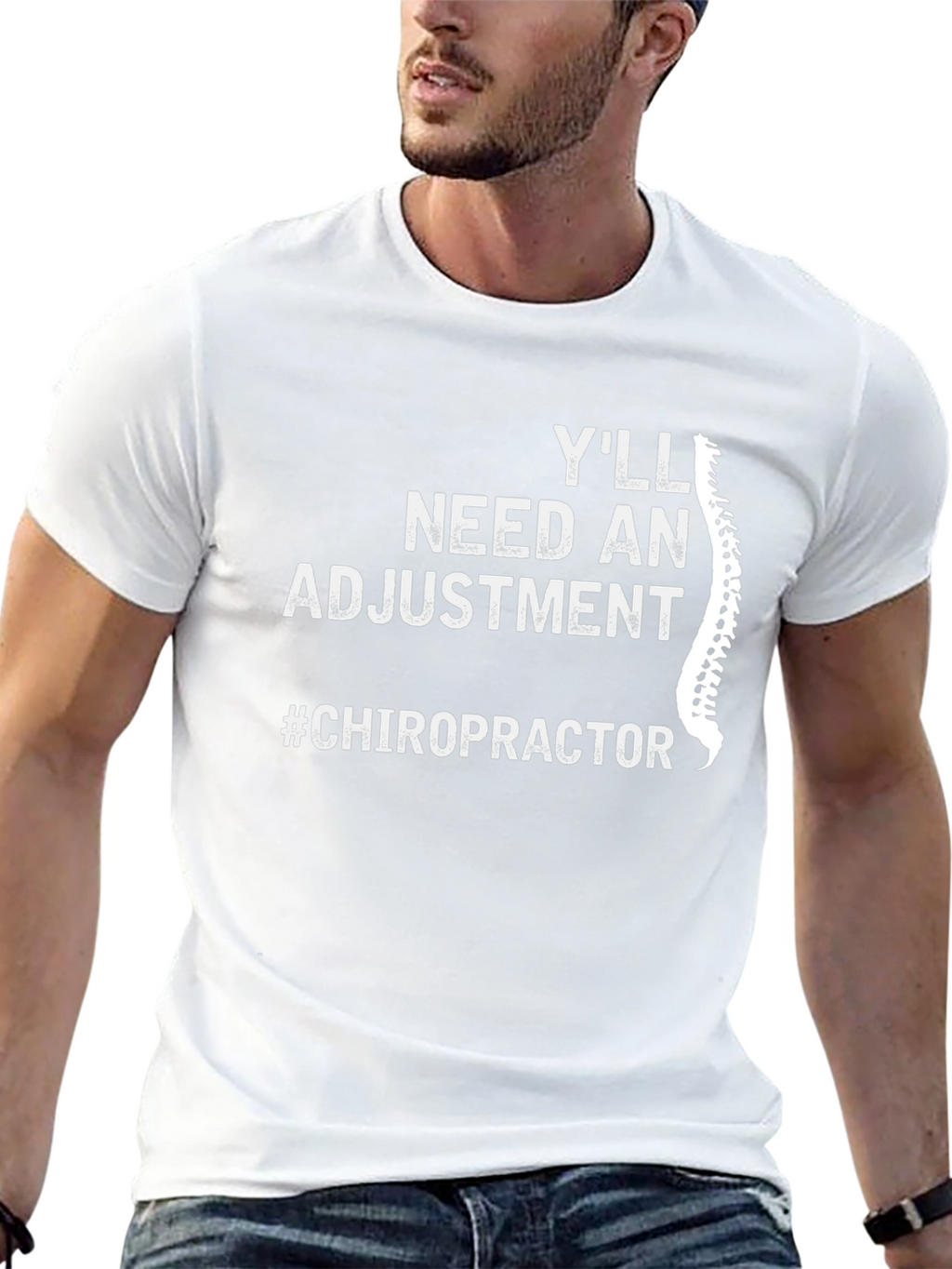 Chiropractor Adjustment T-Shirt - Spine Humor Tee