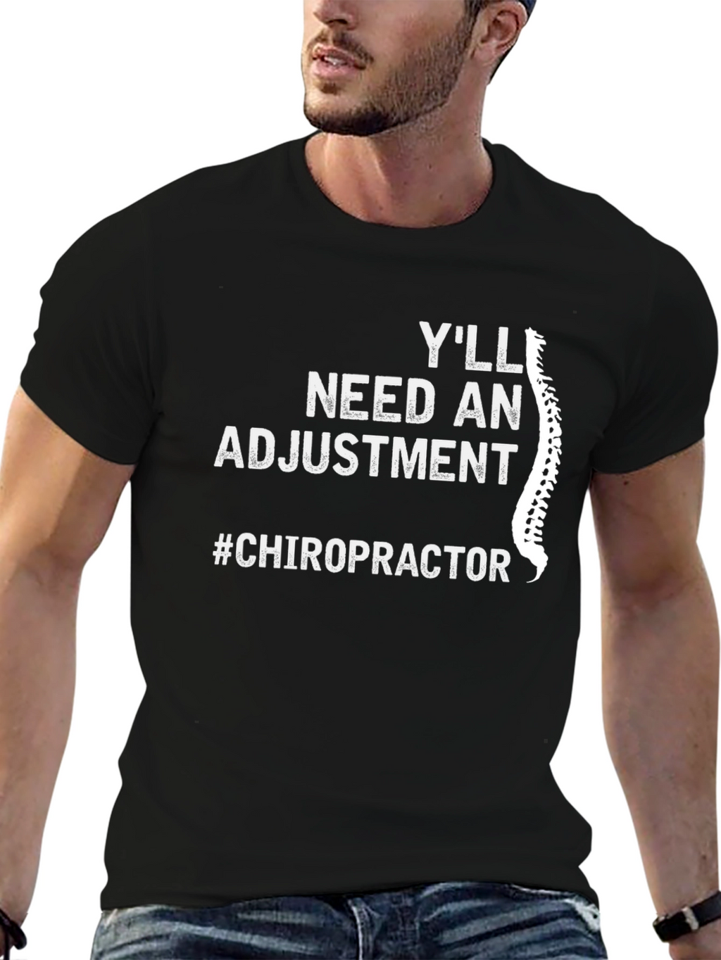 Chiropractor Adjustment T-Shirt - Spine Humor Tee
