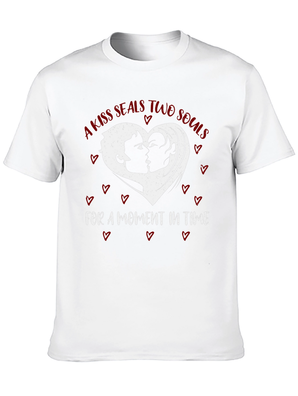 Kiss Seals Souls Graphic Tee - Romantic Unisex Shirt
