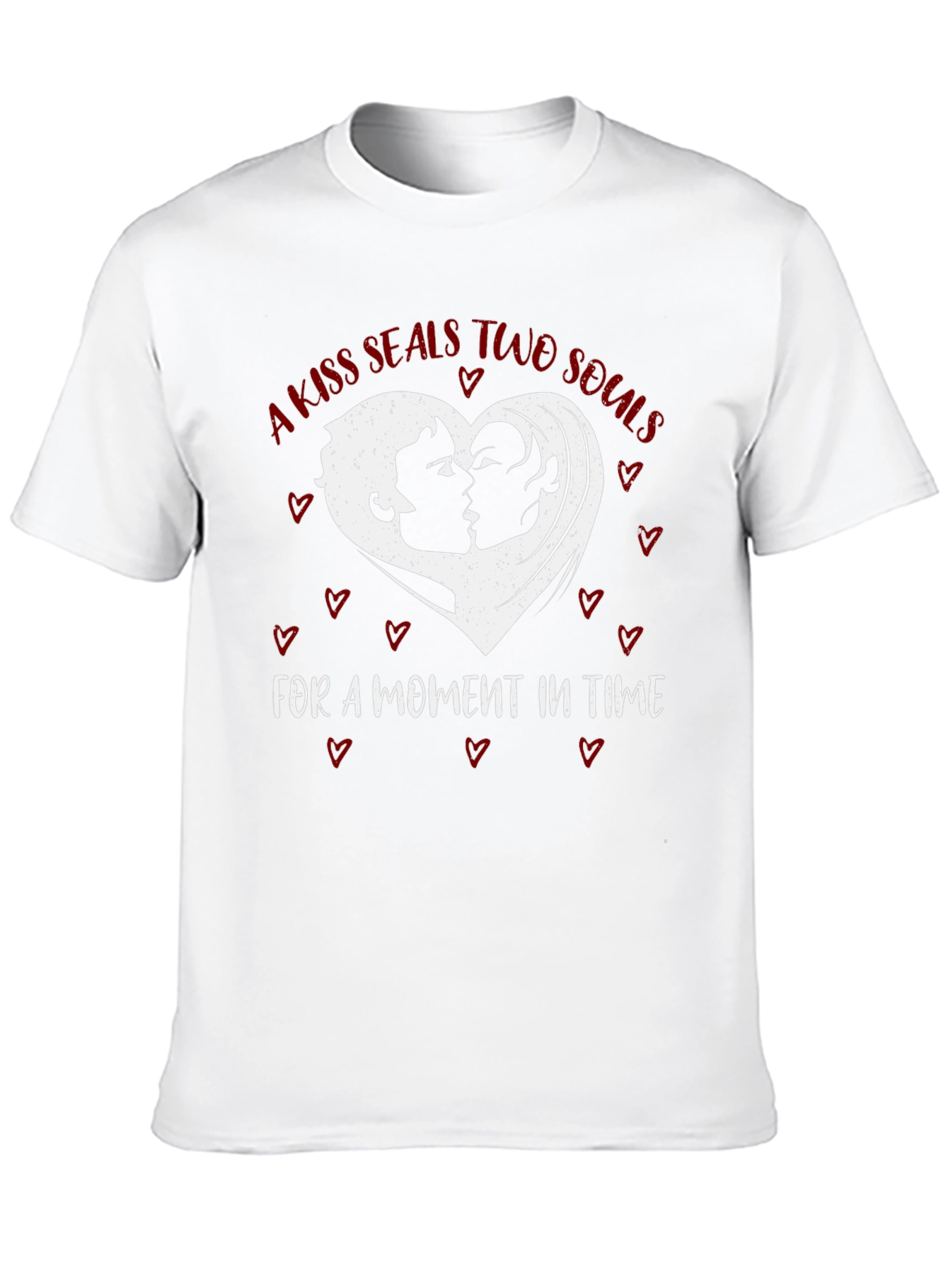 Kiss Seals Souls Graphic Tee - Romantic Unisex Shirt