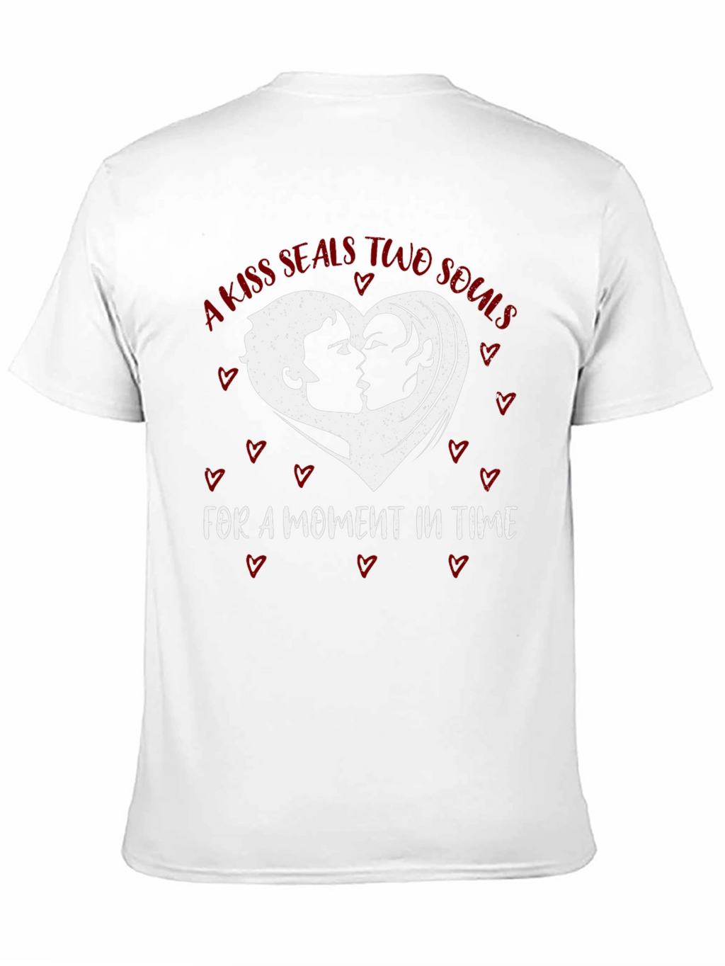 Kiss Seals Souls Graphic Tee - Romantic Unisex Shirt