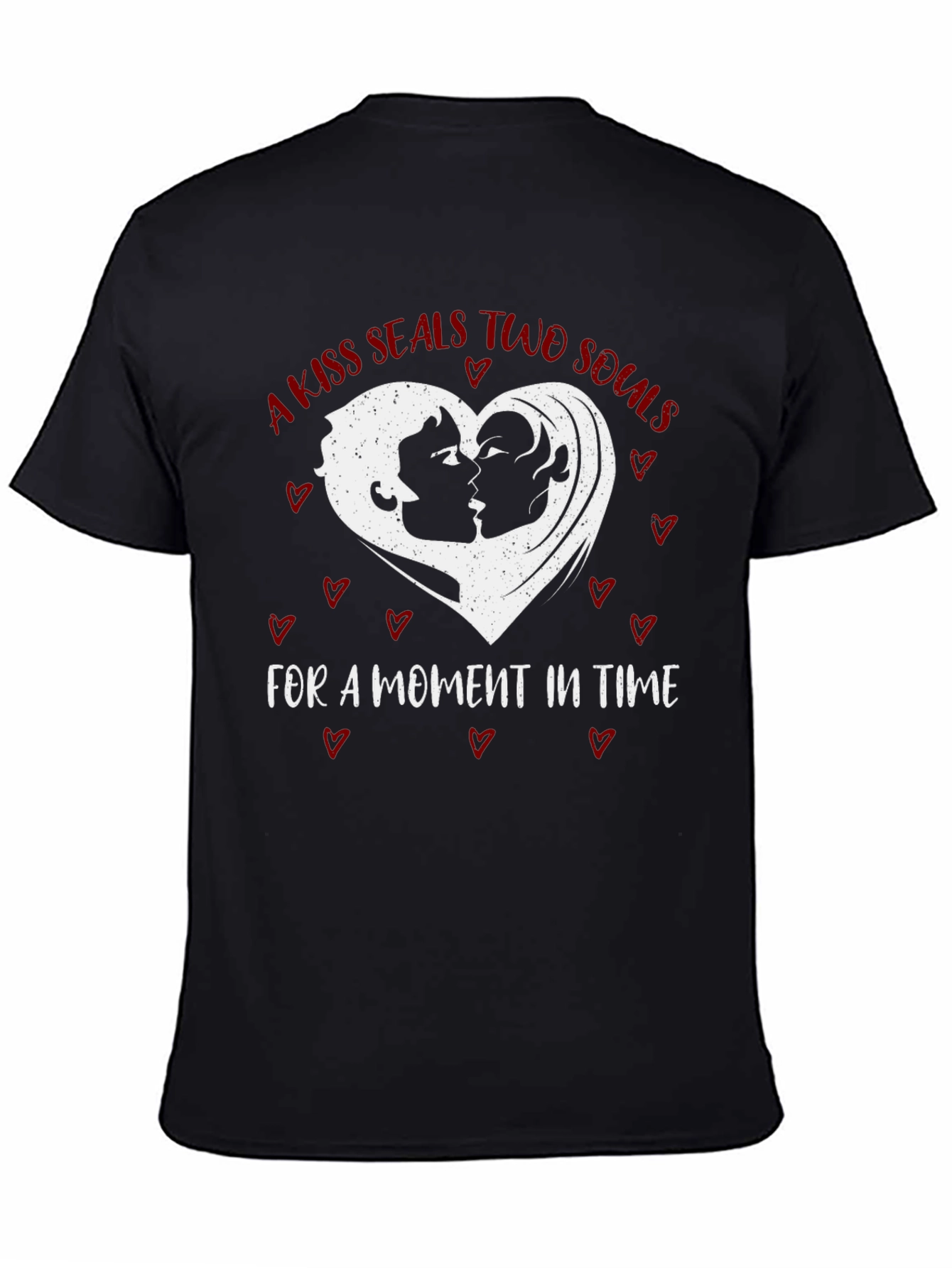 Kiss Seals Souls Graphic Tee - Romantic Unisex Shirt