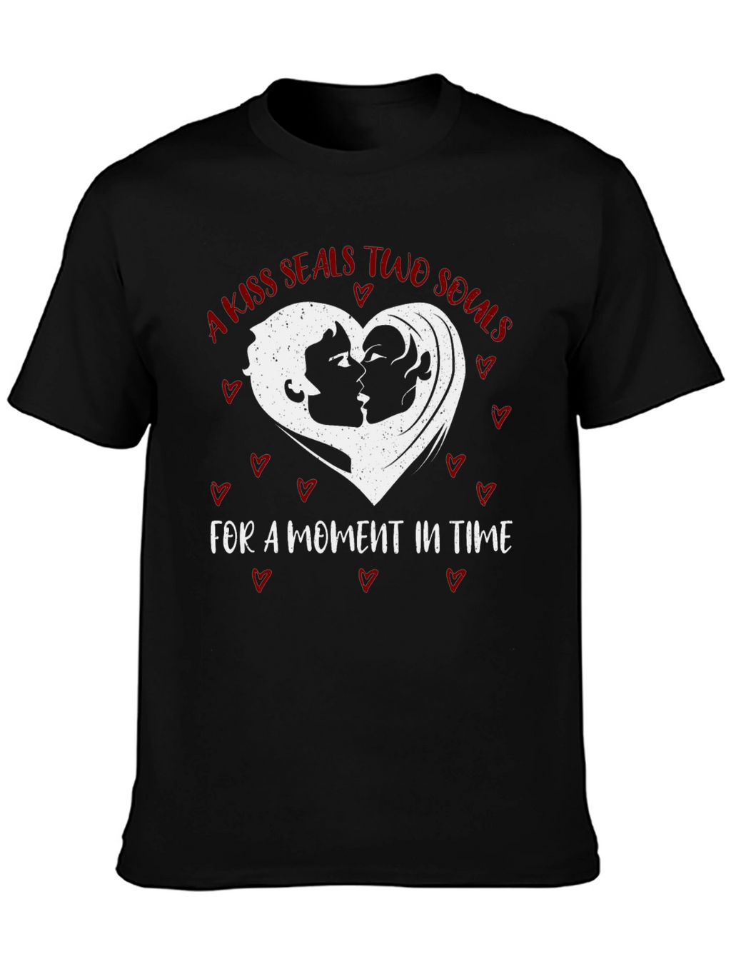 Kiss Seals Souls Graphic Tee - Romantic Unisex Shirt