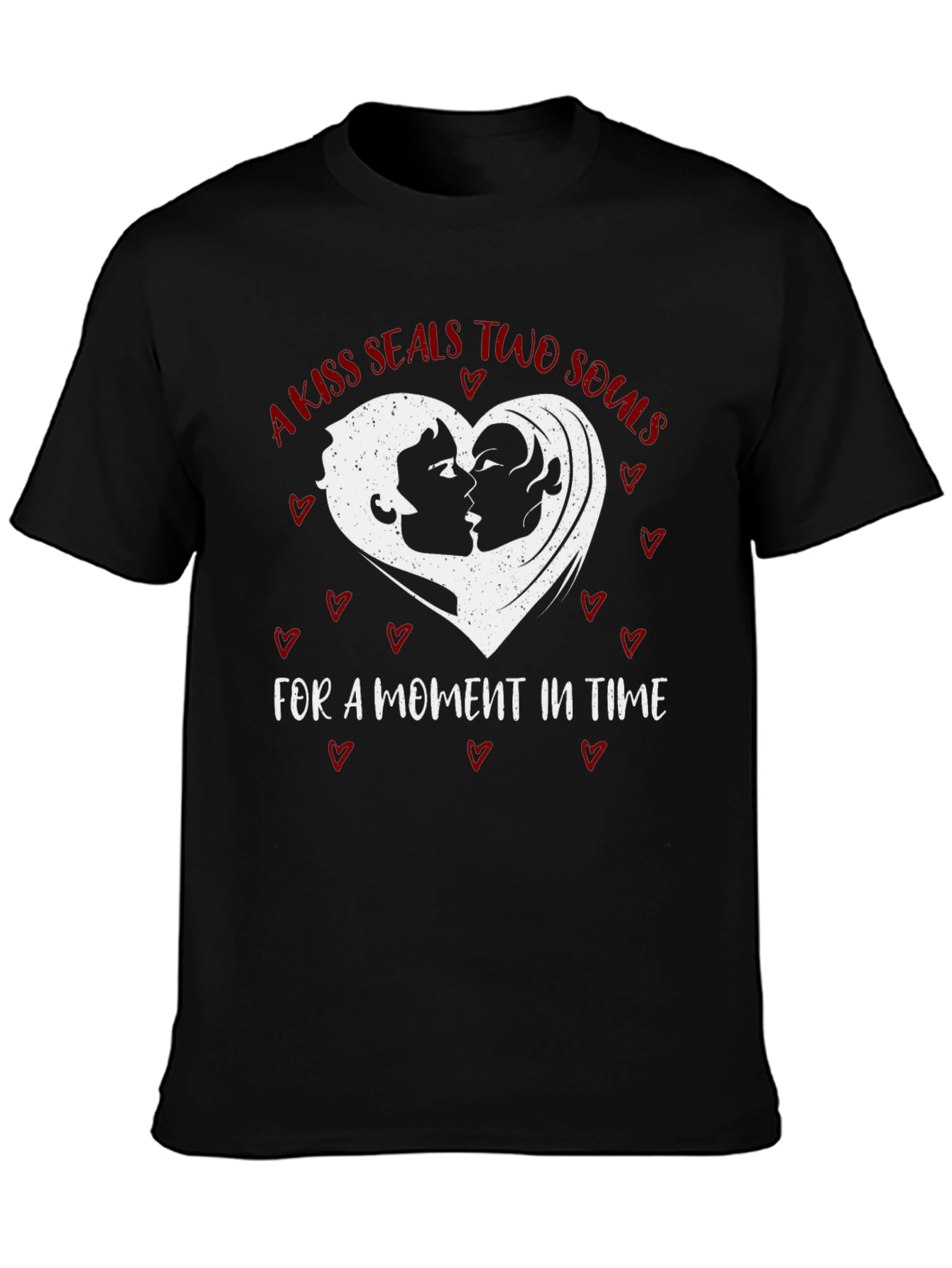 Kiss Seals Souls Graphic Tee - Romantic Unisex Shirt