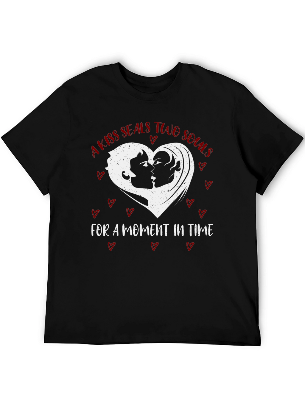 Kiss Seals Souls Graphic Tee - Romantic Unisex Shirt