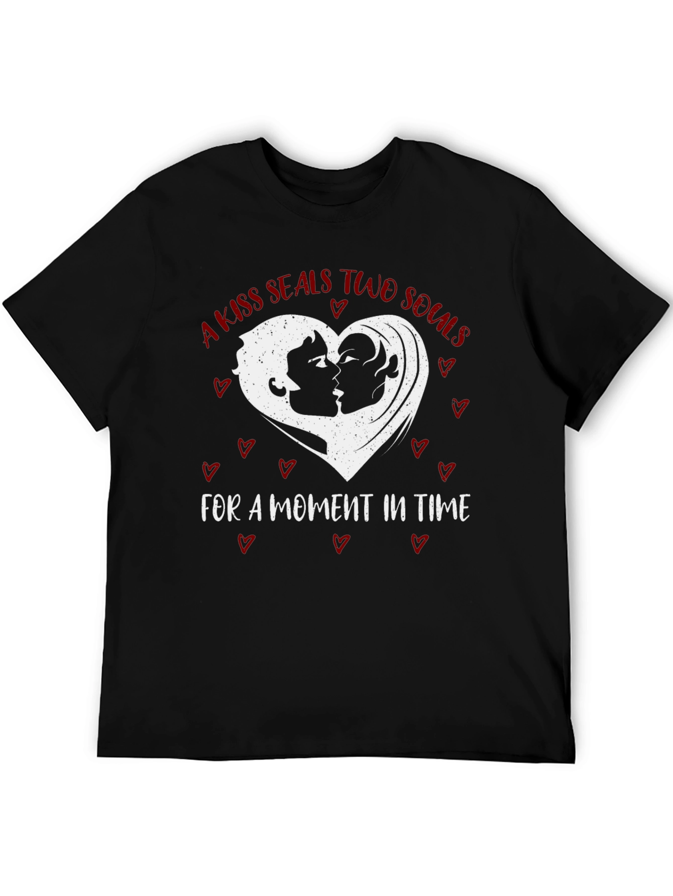 Kiss Seals Souls Graphic Tee - Romantic Unisex Shirt