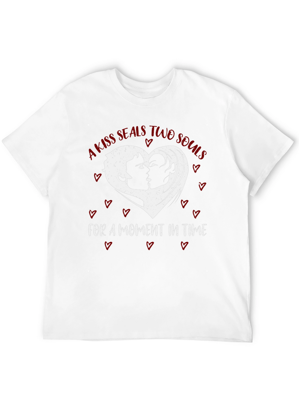 Kiss Seals Souls Graphic Tee - Romantic Unisex Shirt