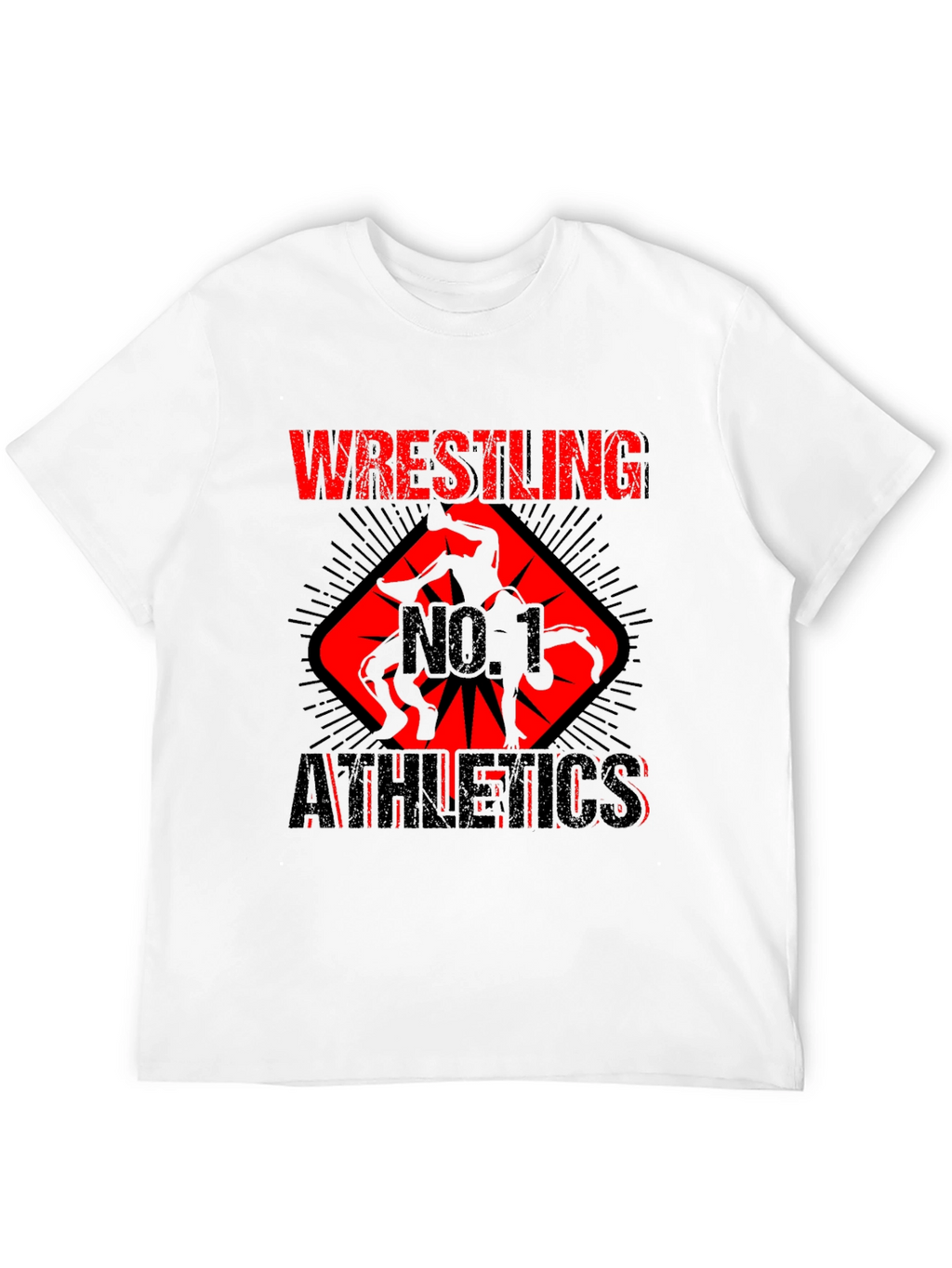 Wrestling No. 1 Athletics Black T-Shirt
