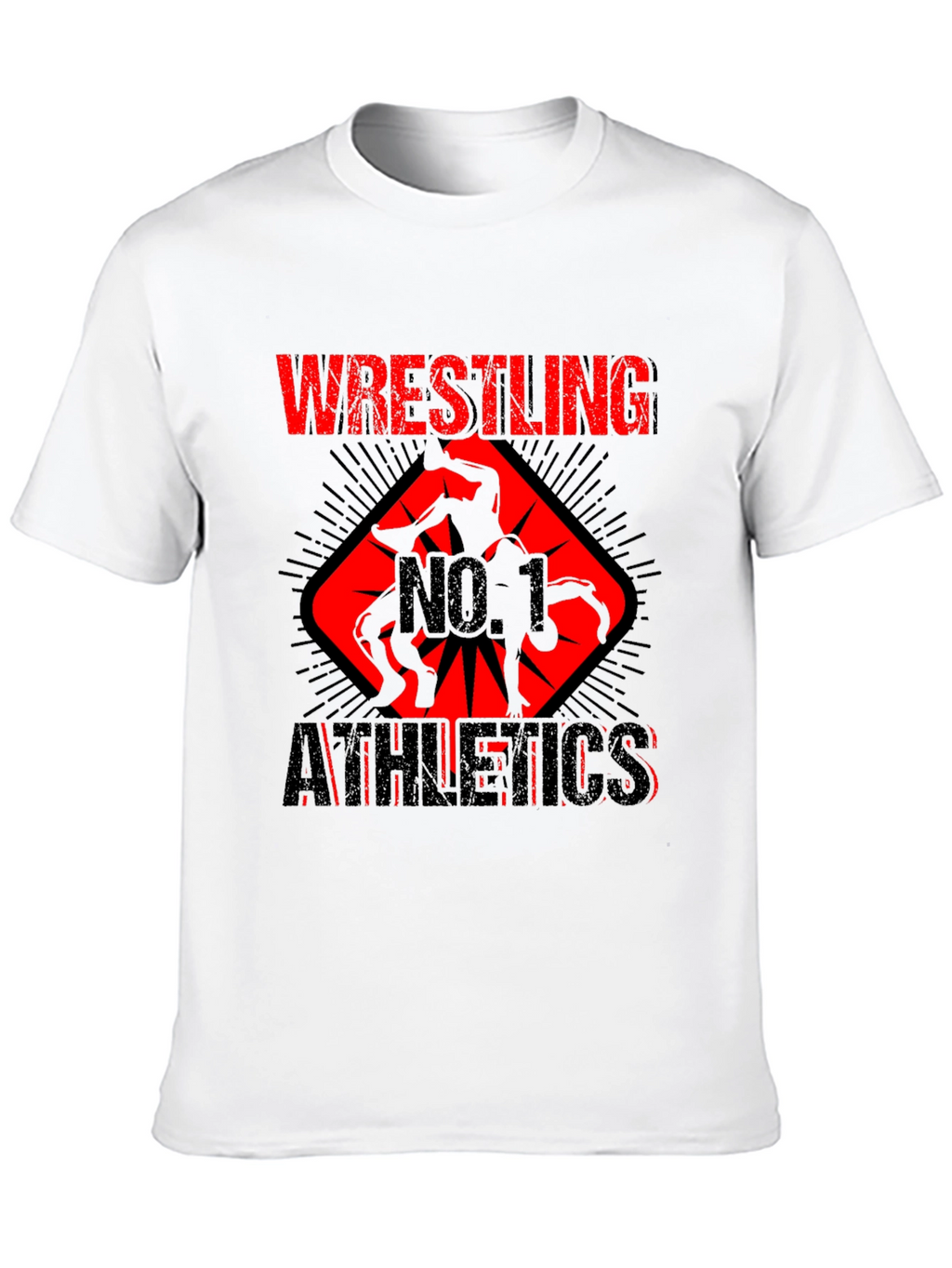 Wrestling No. 1 Athletics Black T-Shirt