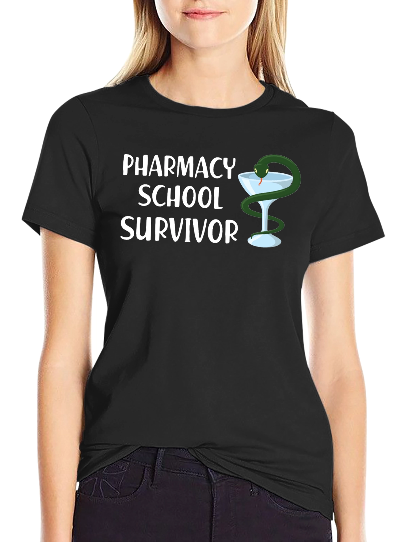 Pharmacy School Survivor Graphic Tee