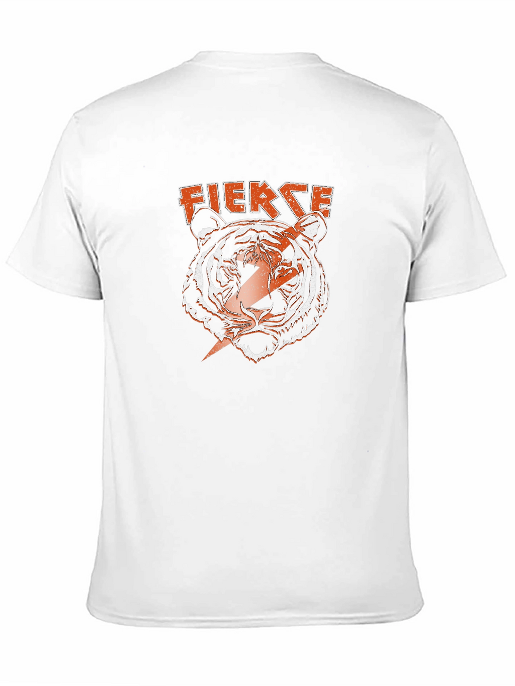 Fierce Tiger Graphic Tee - Bold Lightning Design