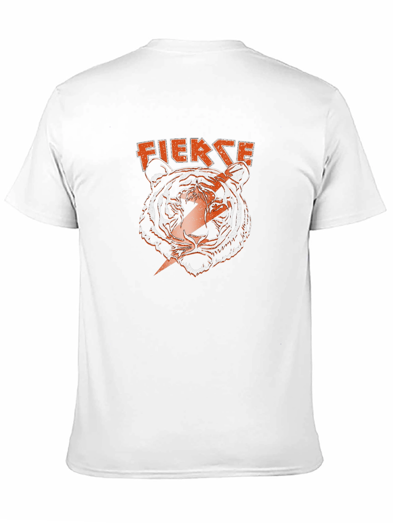 Fierce Tiger Graphic Tee - Bold Lightning Design