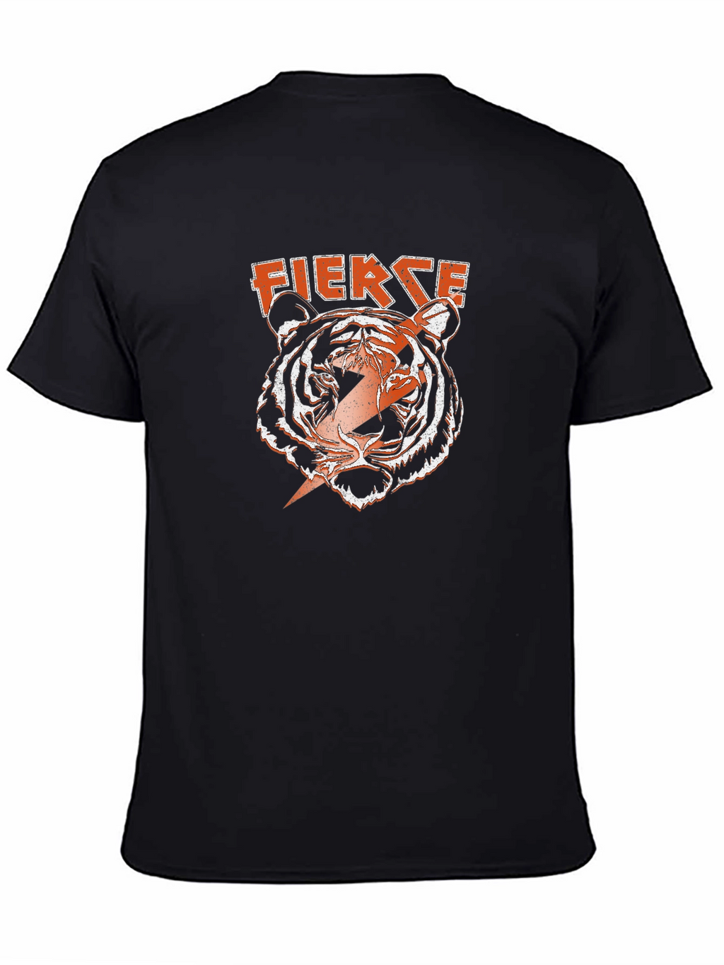 Fierce Tiger Graphic Tee - Bold Lightning Design