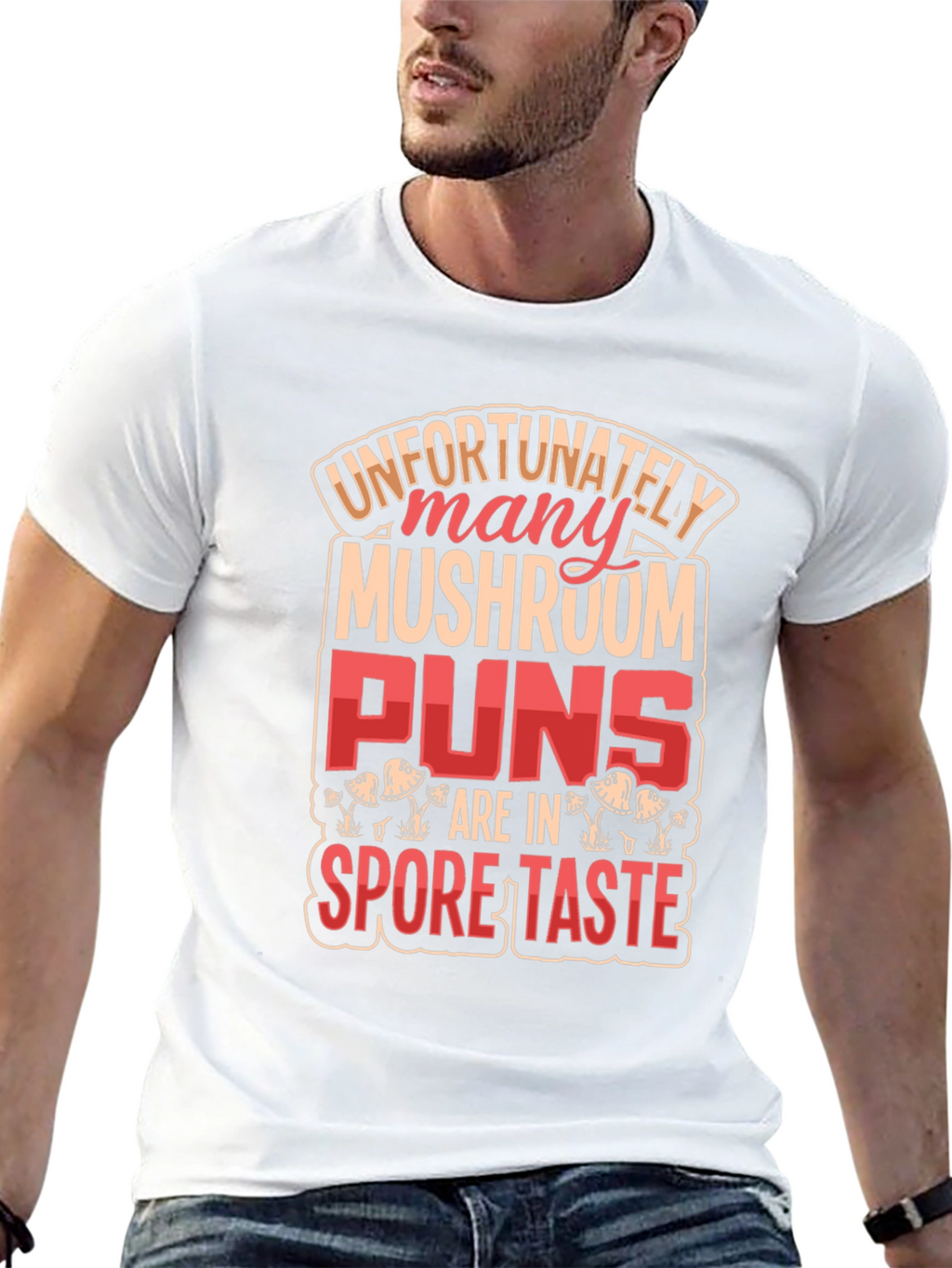 Mushroom Pun T-Shirt: Spore Taste Design