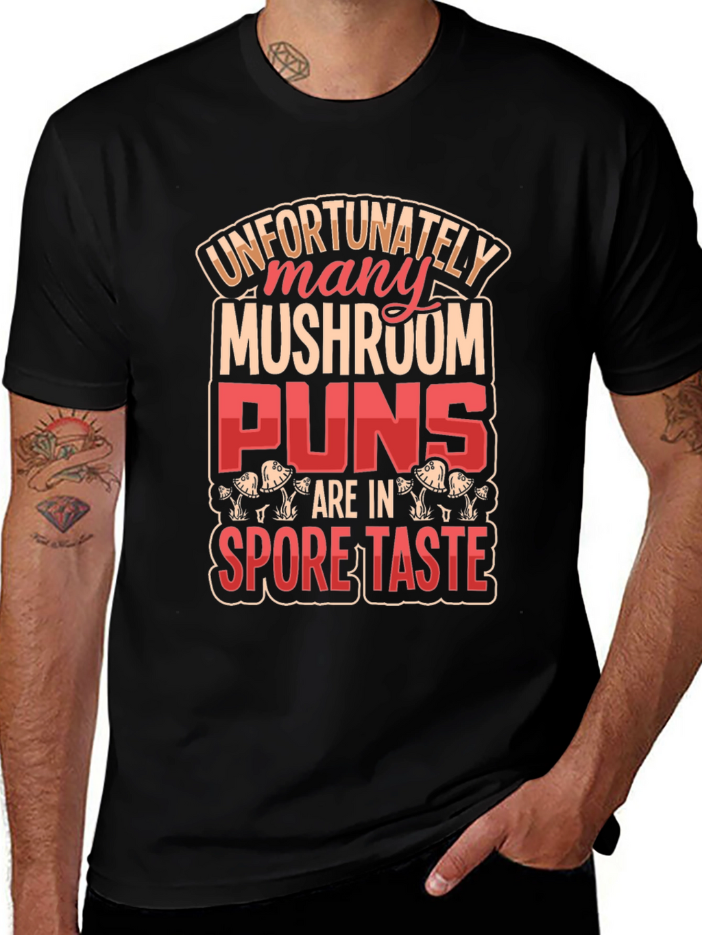 Mushroom Pun T-Shirt: Spore Taste Design