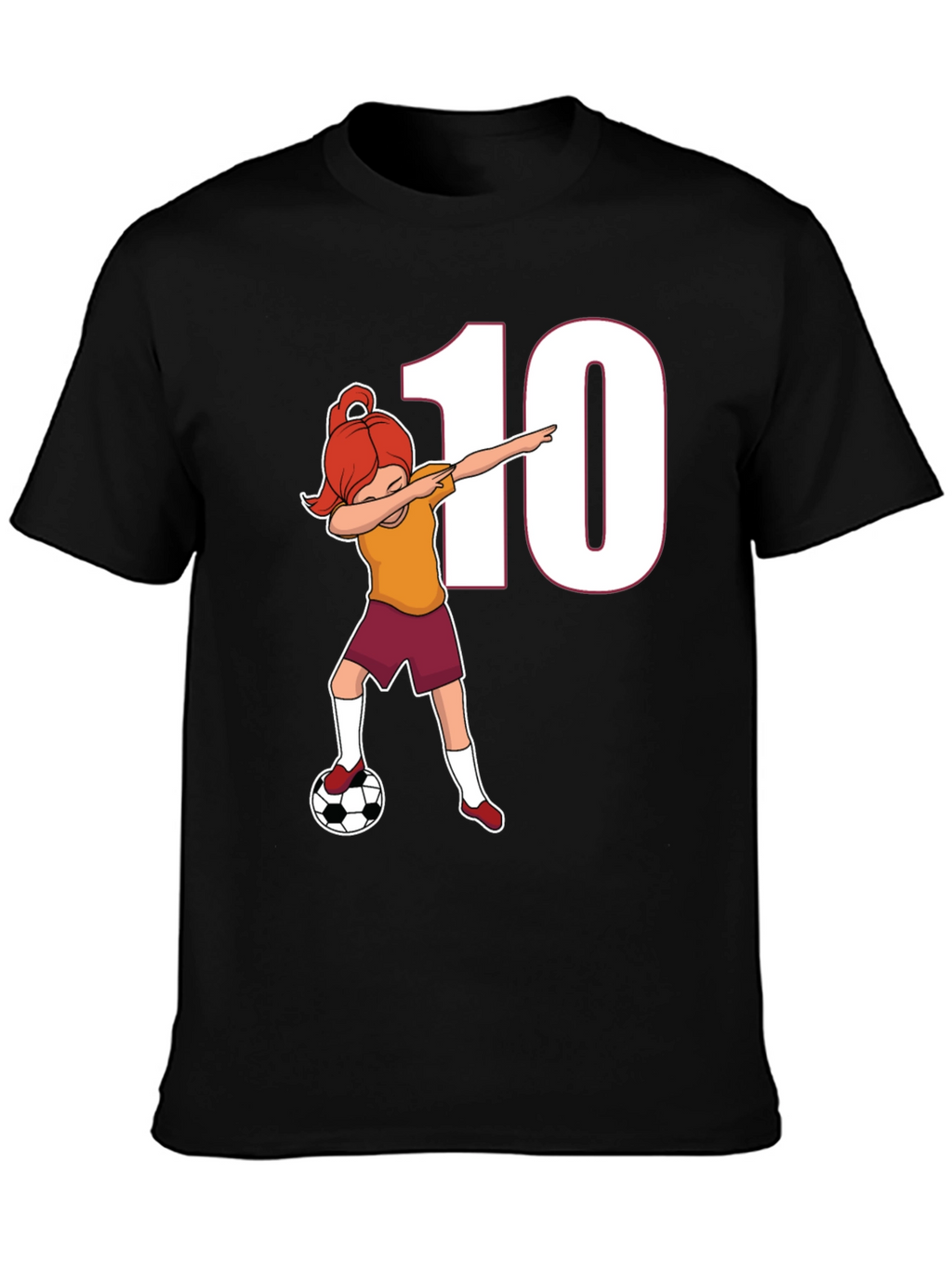 Soccer Girl Dab T-Shirt - Number 10 Fan!