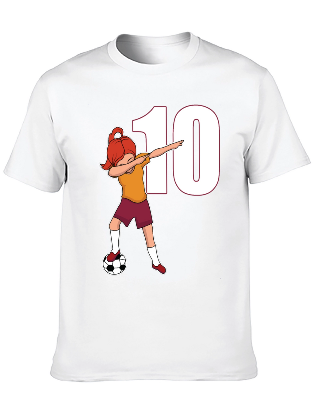 Soccer Girl Dab T-Shirt - Number 10 Fan!