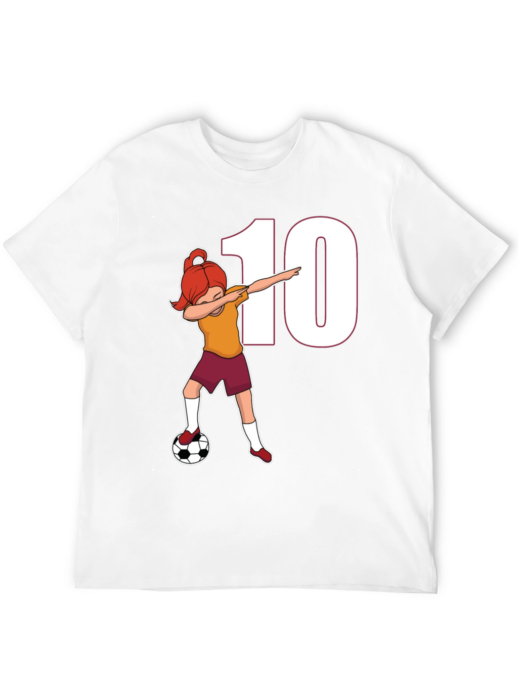 Soccer Girl Dab T-Shirt - Number 10 Fan!