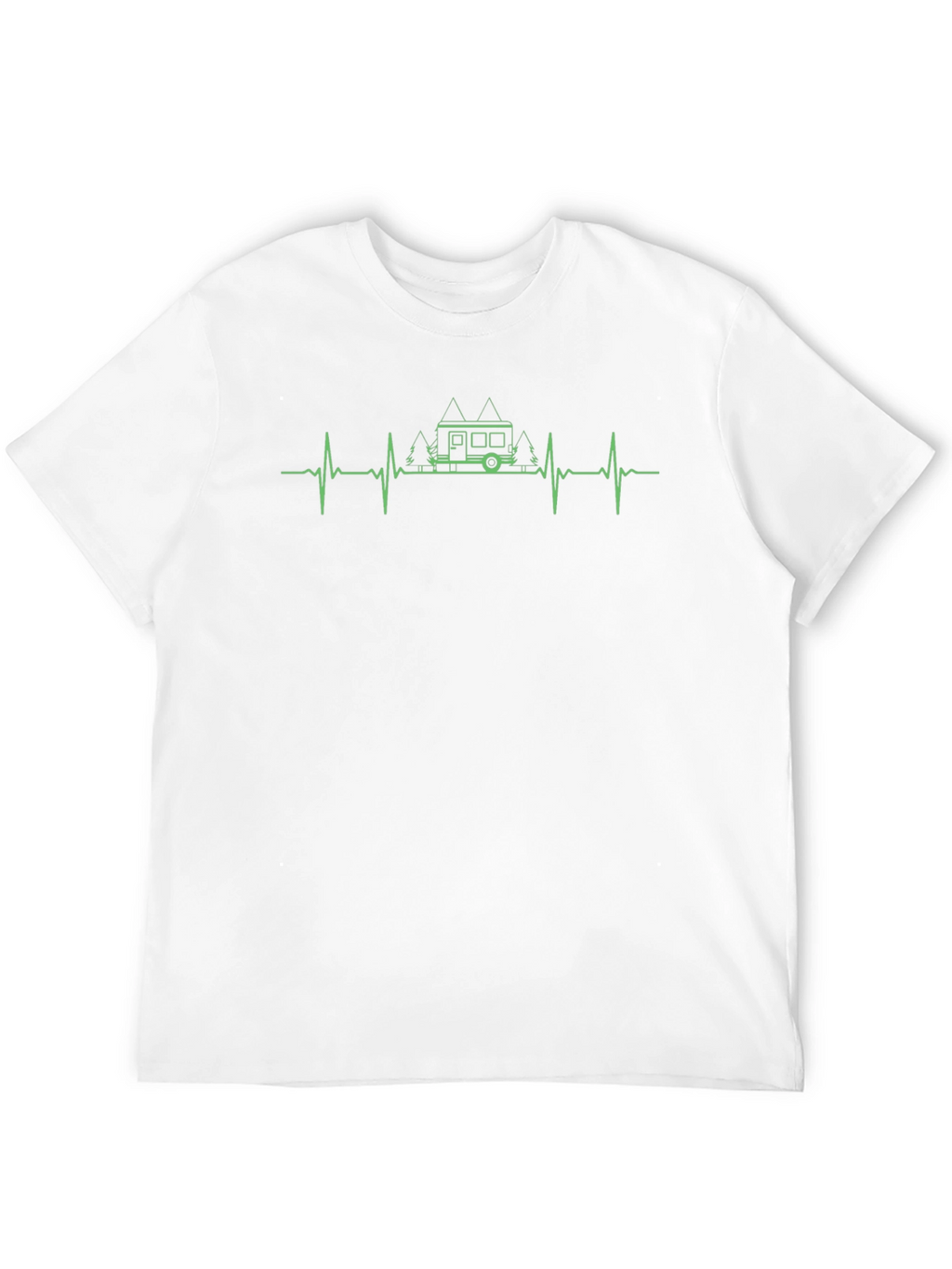 Camper Heartbeat T-Shirt - Outdoor Adventure Tee