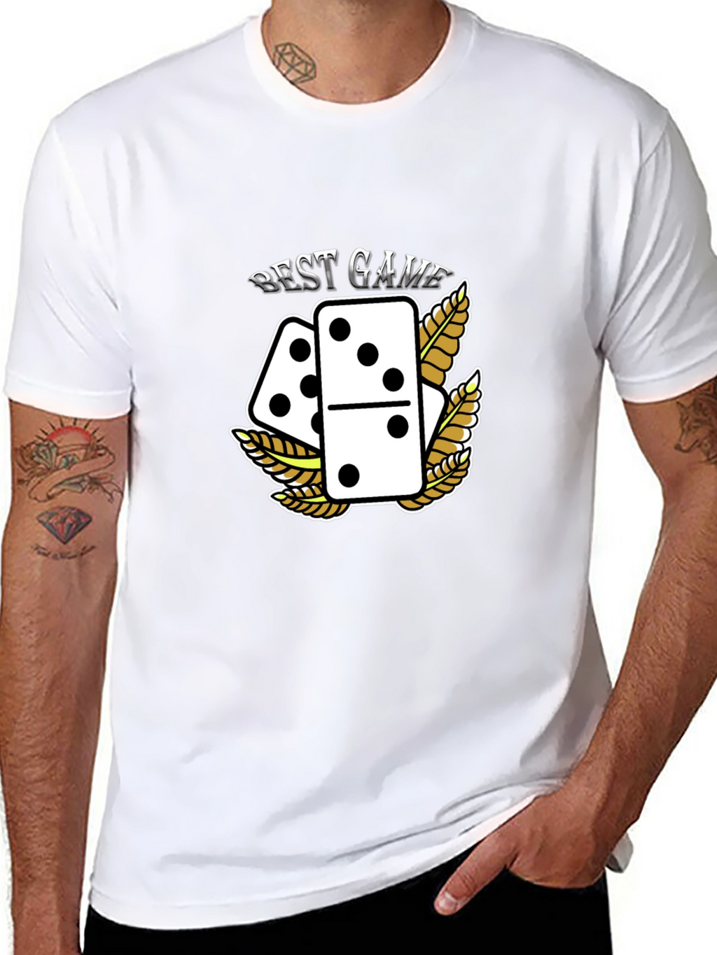 Best Game Dominoes Graphic T-Shirt