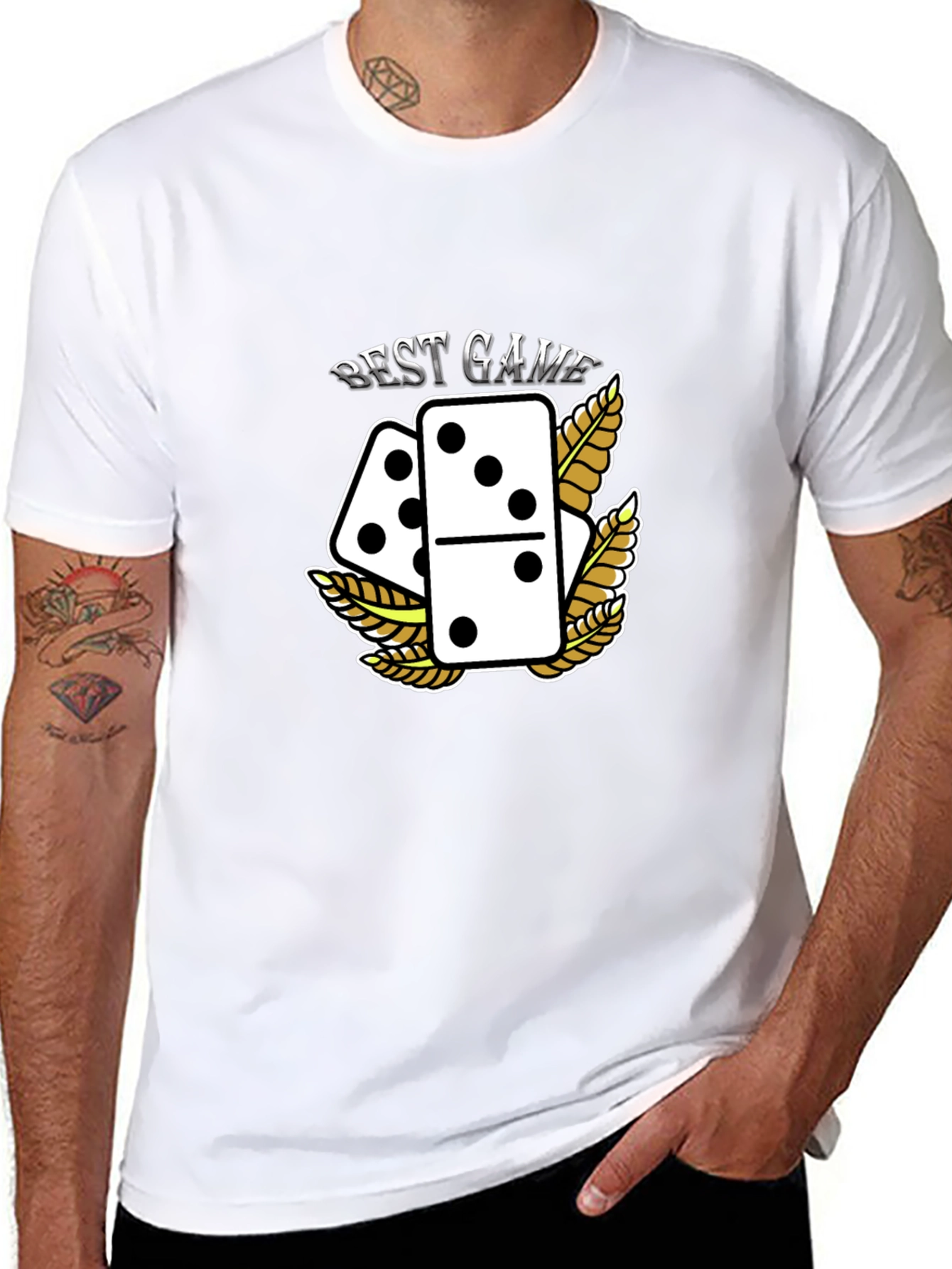 Best Game Dominoes Graphic T-Shirt