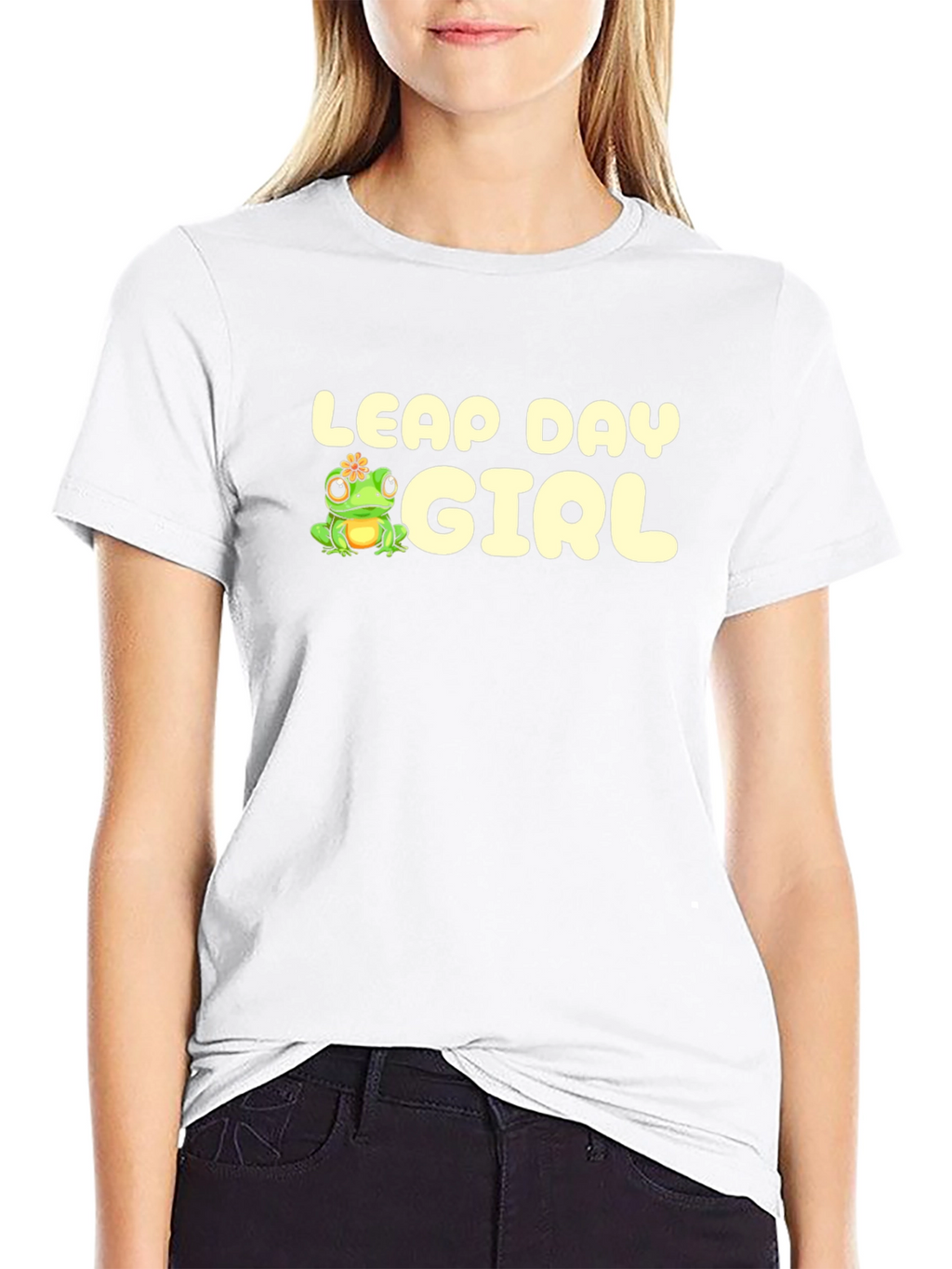 Leap Day Girl T-Shirt - Cute Frog Design