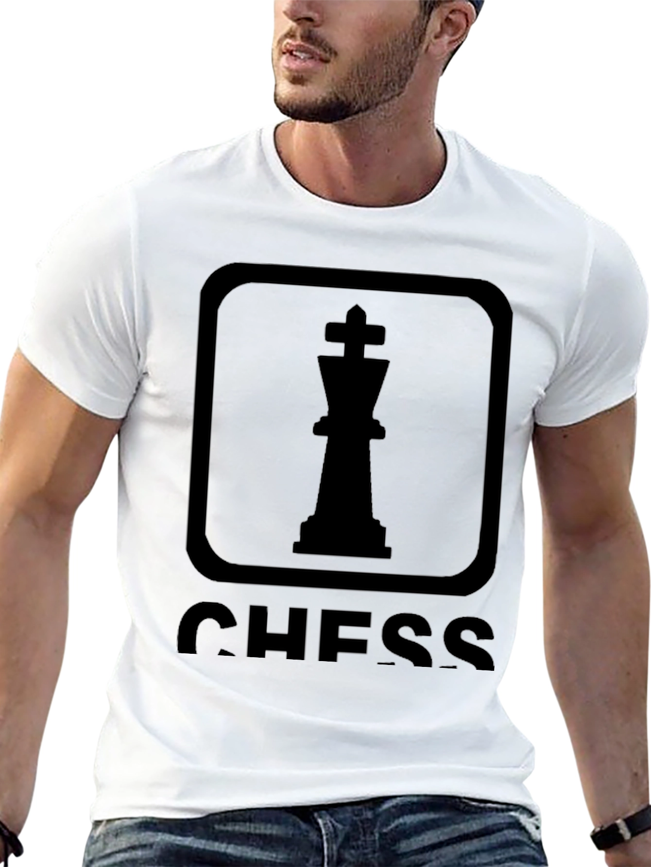 Chess King Graphic T-Shirt - Black