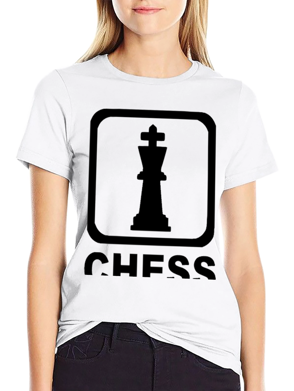 Chess King Graphic T-Shirt - Black