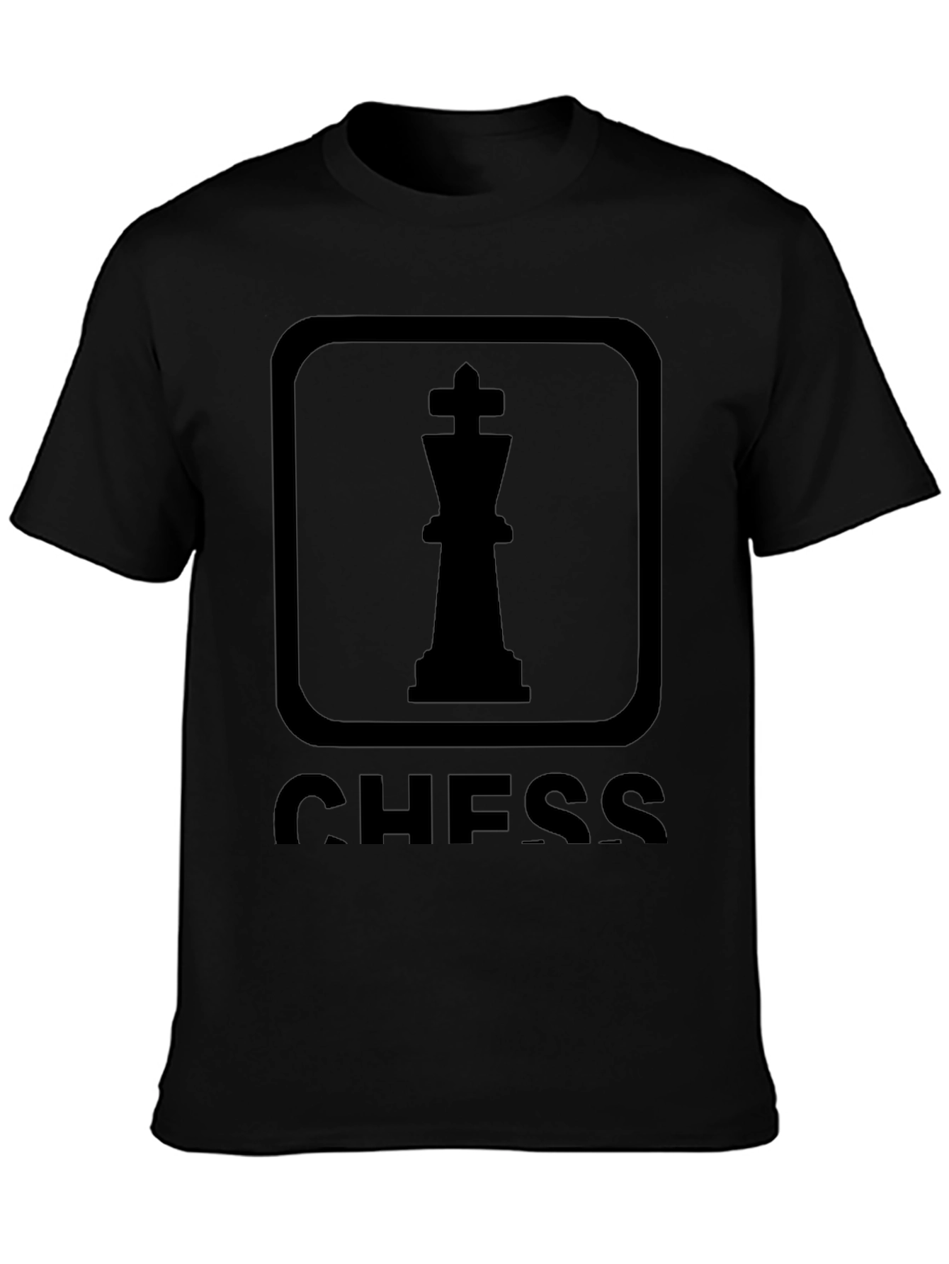 Chess King Graphic T-Shirt - Black
