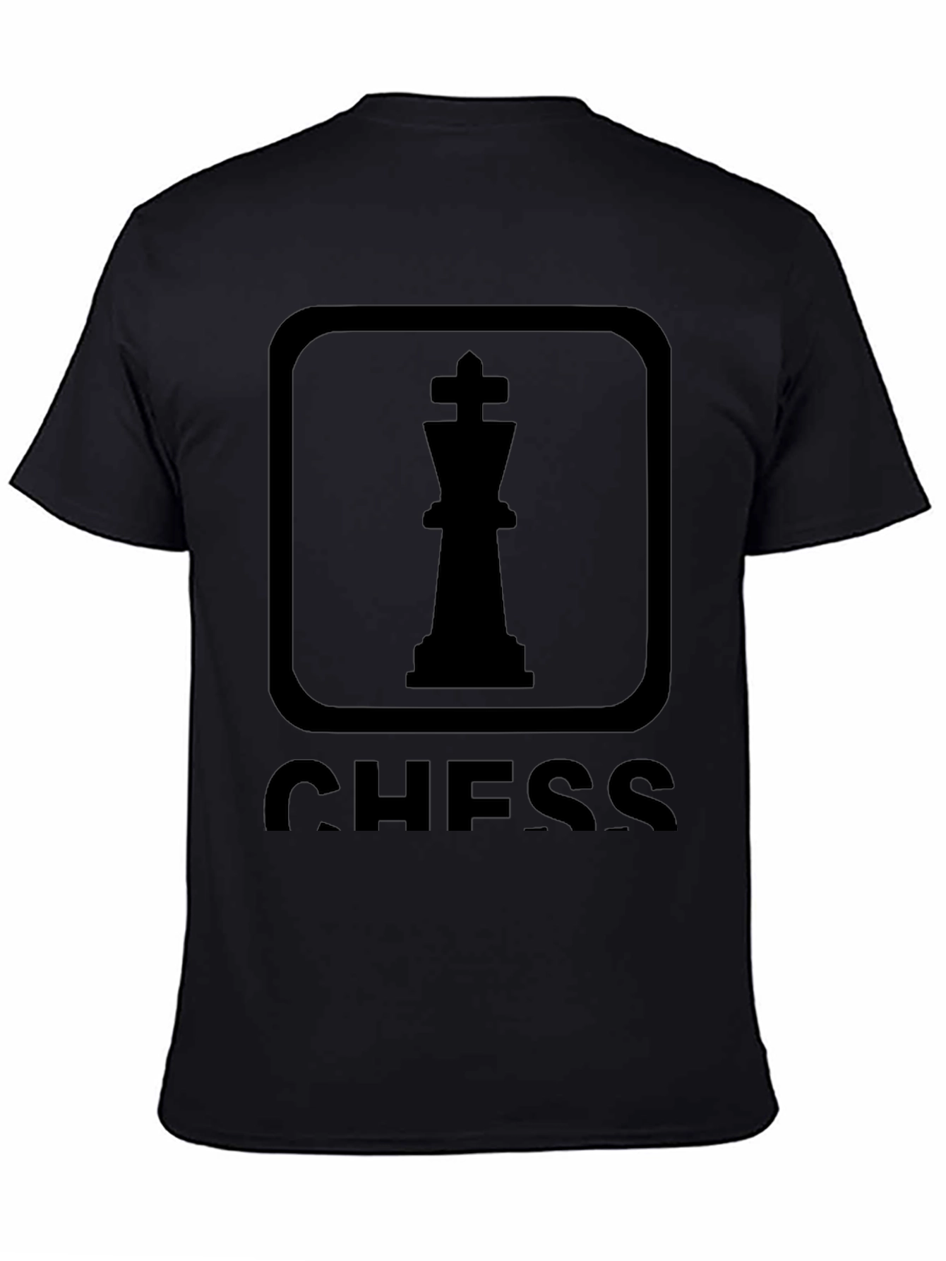 Chess King Graphic T-Shirt - Black