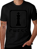 Chess King Graphic T-Shirt - Black