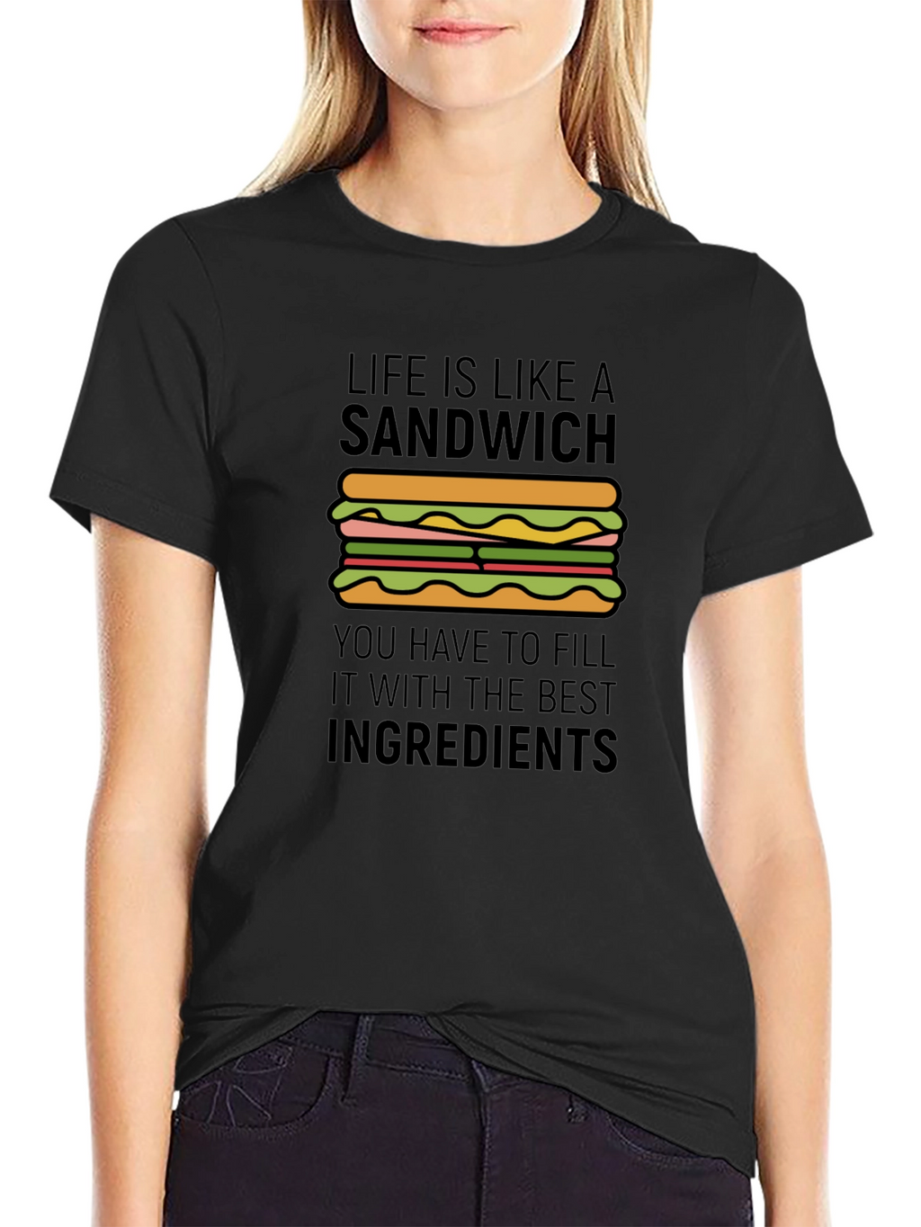 Life is Like a Sandwich Graphic T-Shirt