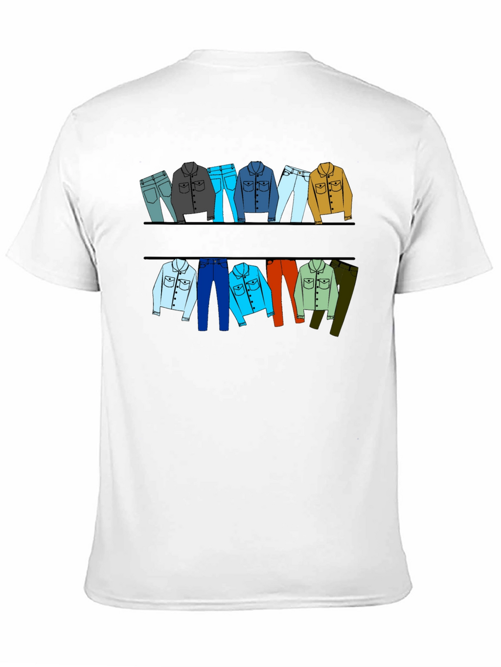 Clothesline Graphic T-Shirt